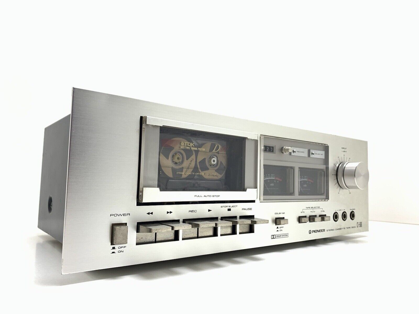 PIONEER CT-506 Stereo Cassette Tape Deck 2 Head Vintage 1978 WORK Good Look