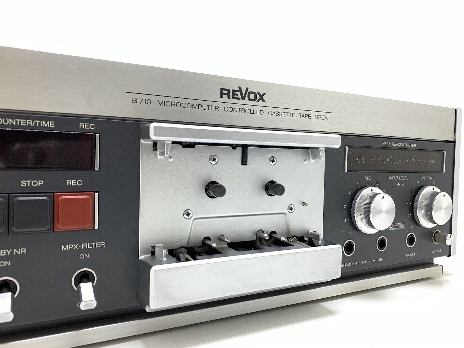 REVOX B 710 Stereo Cassette Tape Deck 3 Heads Vintage 1981 Hi End WORK Good Look