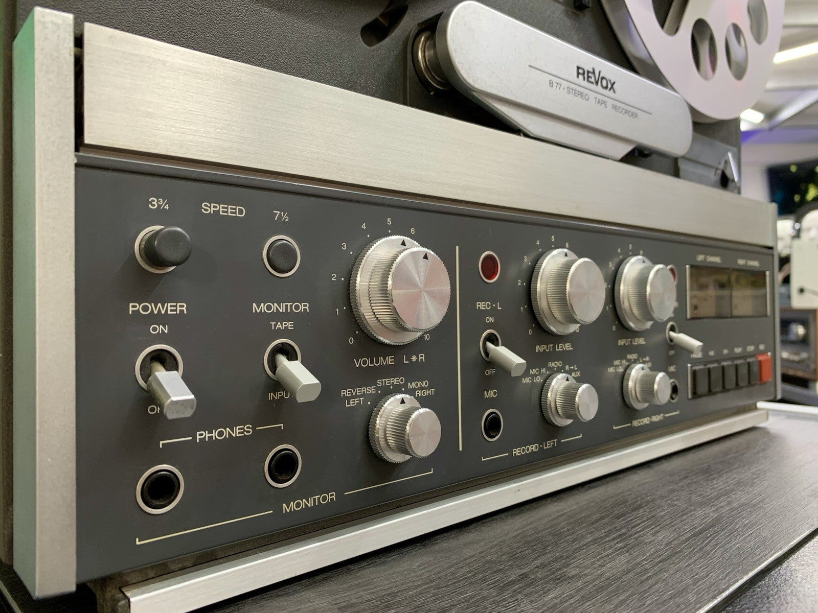 REVOX B-77 Reel to Reel 4 Track 10" Tape Vintage 1978 Refurbished WORK Good Look