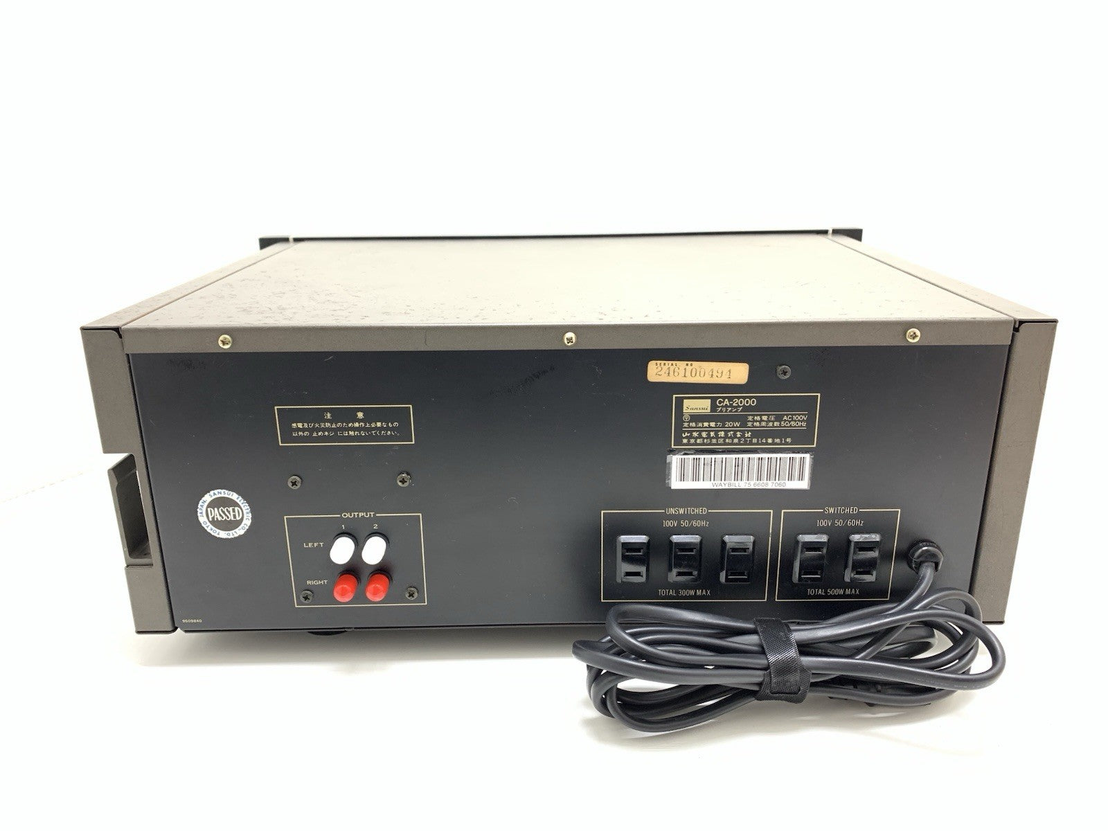 SANSUI CA 2000 Stereo Pre Amplifier Vintage 1977 High End WORK PERFECT Good Look