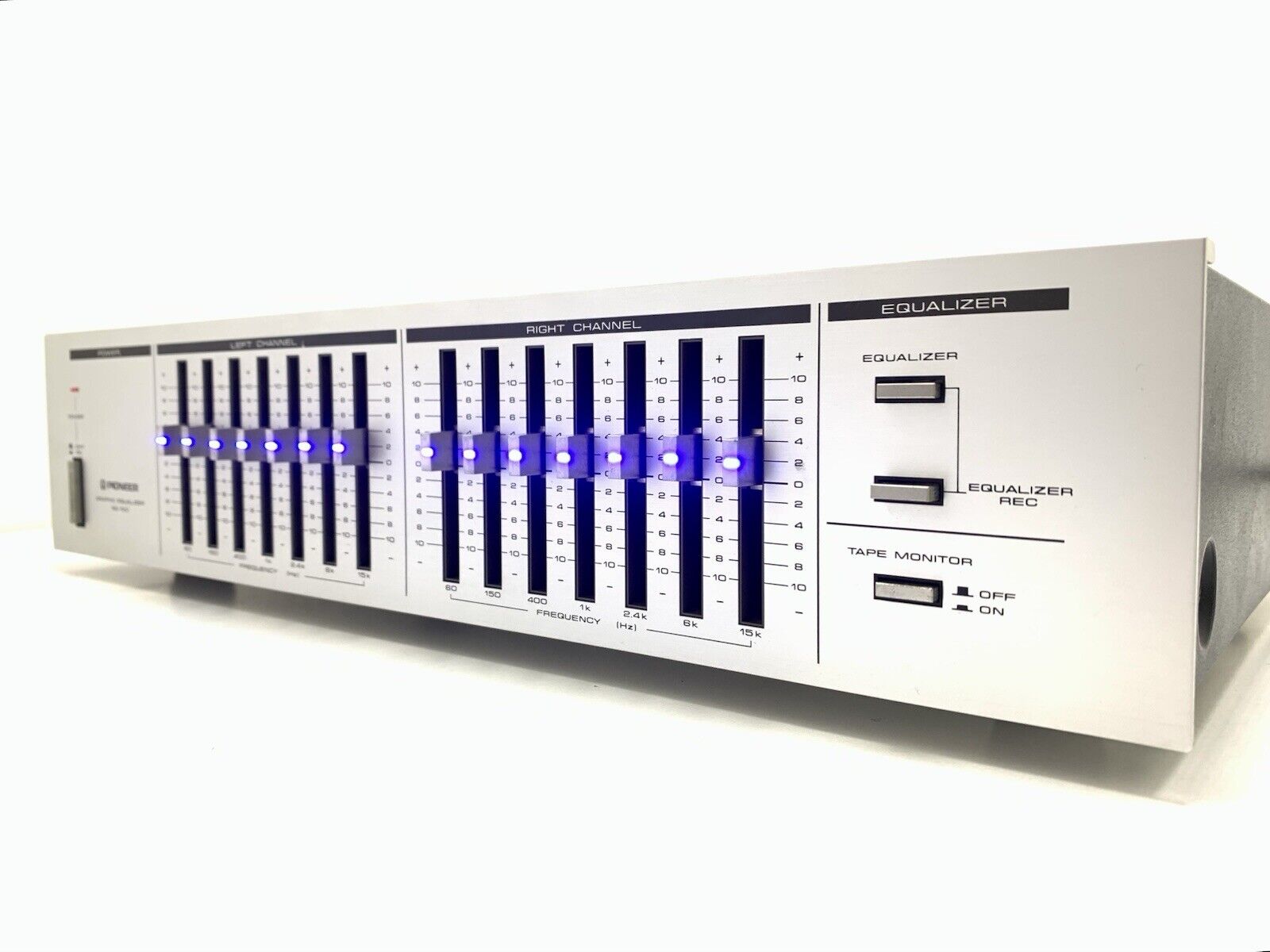 PIONEER SG 100 Graphic Equalizer BLUE LINE Vintage 1983 Hi End Working Good Look