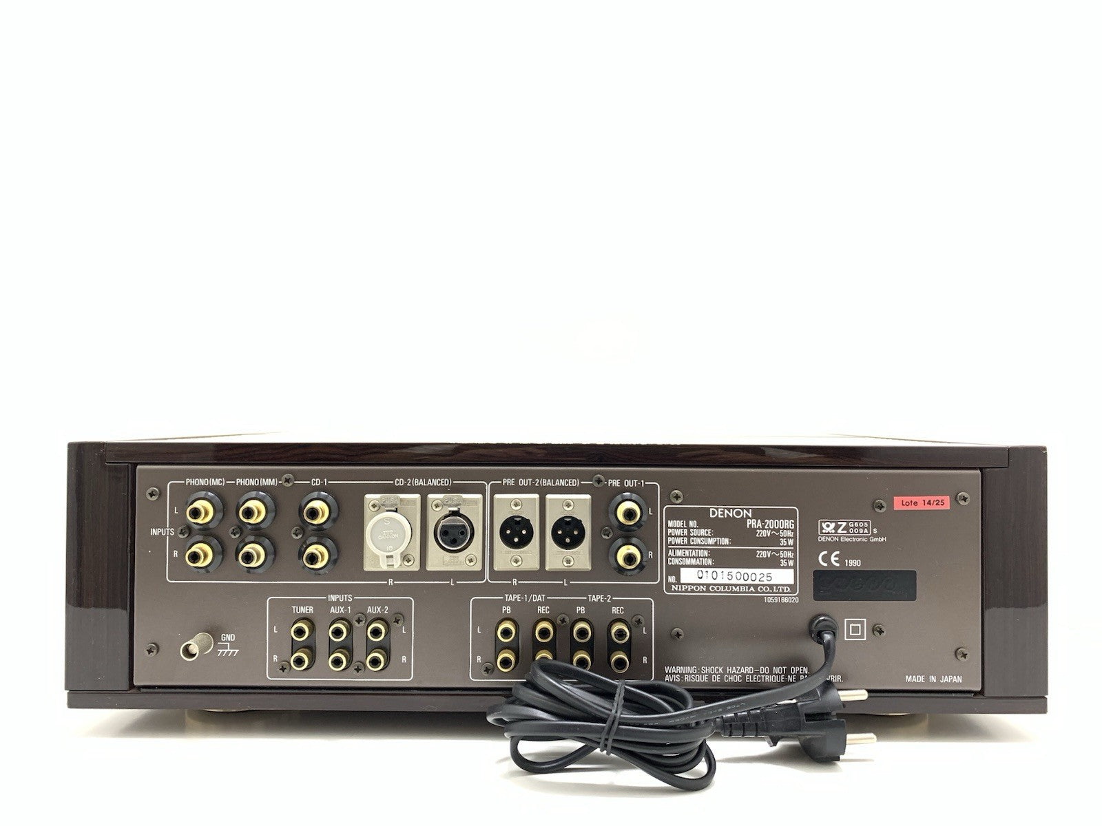 DENON PRA 2000RG Stereo Pre Amplifier Europe Version 220V Hi End WORK Good Look