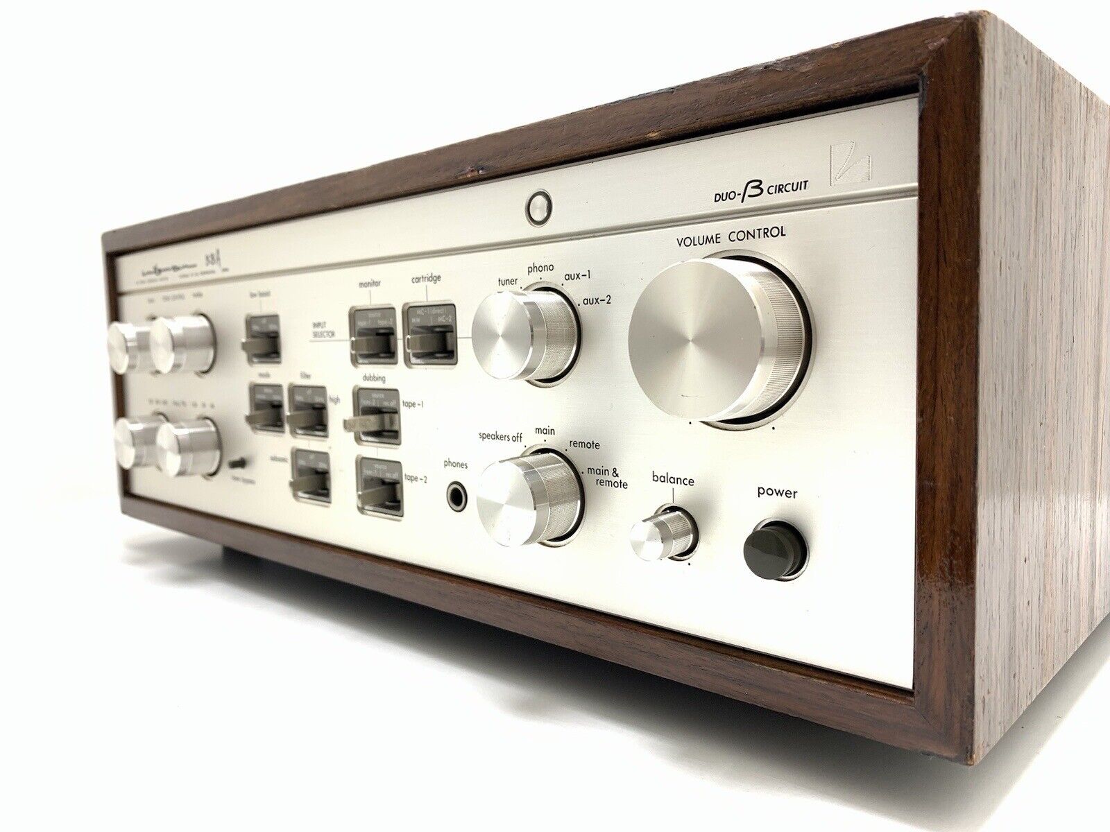 LUXMAN L 58A Stereo Integrated Amplifier 2X 100W RMS Vintage 1980 WORK Good Look