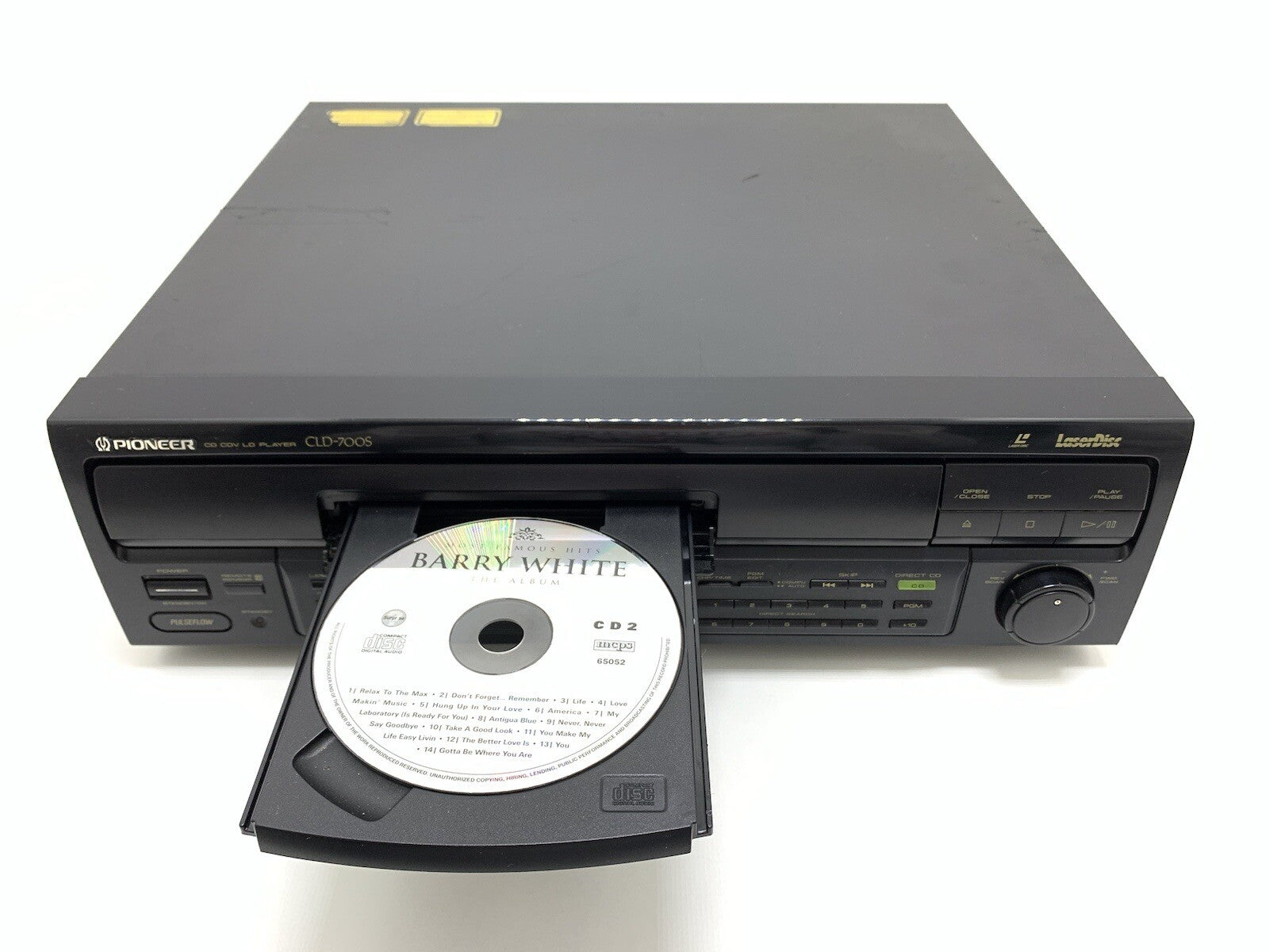 PIONEER CLD 700S CD LD Laser Disc Player Vintage 1992 PAL  Working Good Look