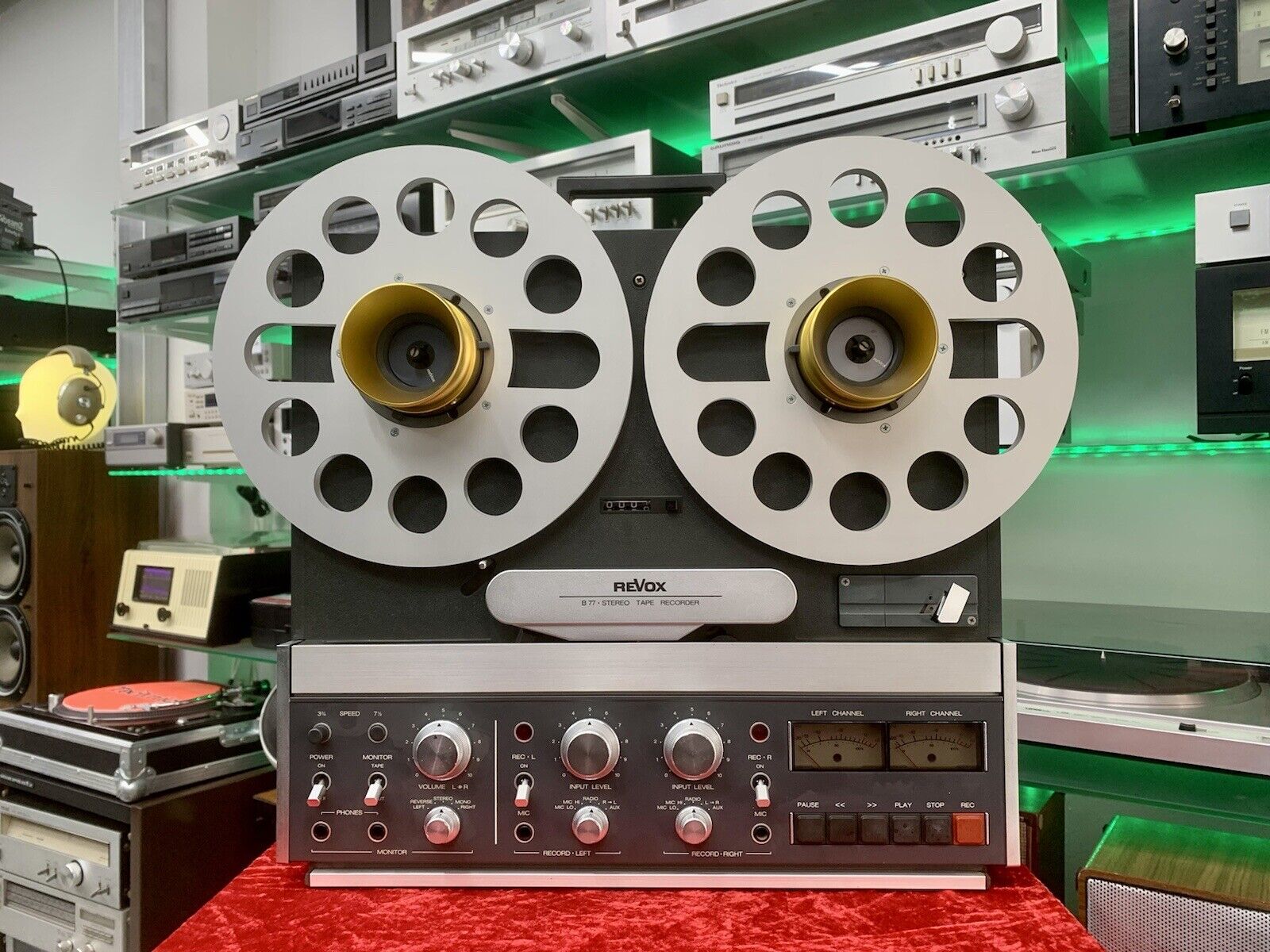 REVOX B-77 Reel to Reel 4 Track 10" Tape Vintage 1978 Original WORK Good Look