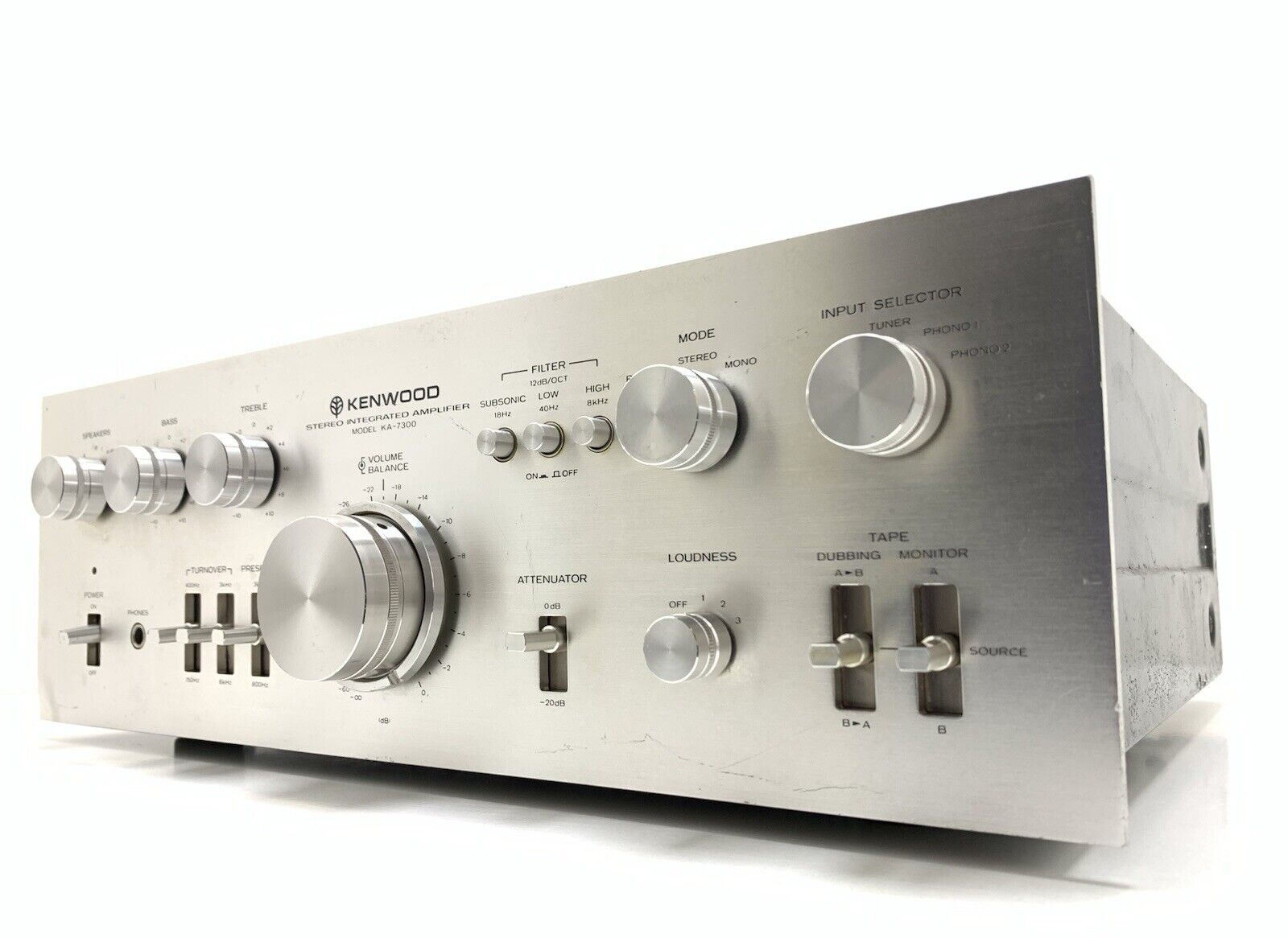 KENWOOD KA 7300 Integrated Stereo Amplifier 65+65 WRMS Vintage 1976 Good Look