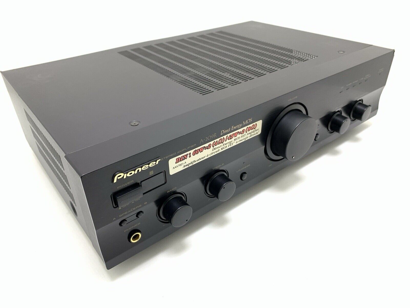 PIONEER A 209R Stereo Amplifier 35+35 Watts RMS Vintage 2000 WORK Good Look