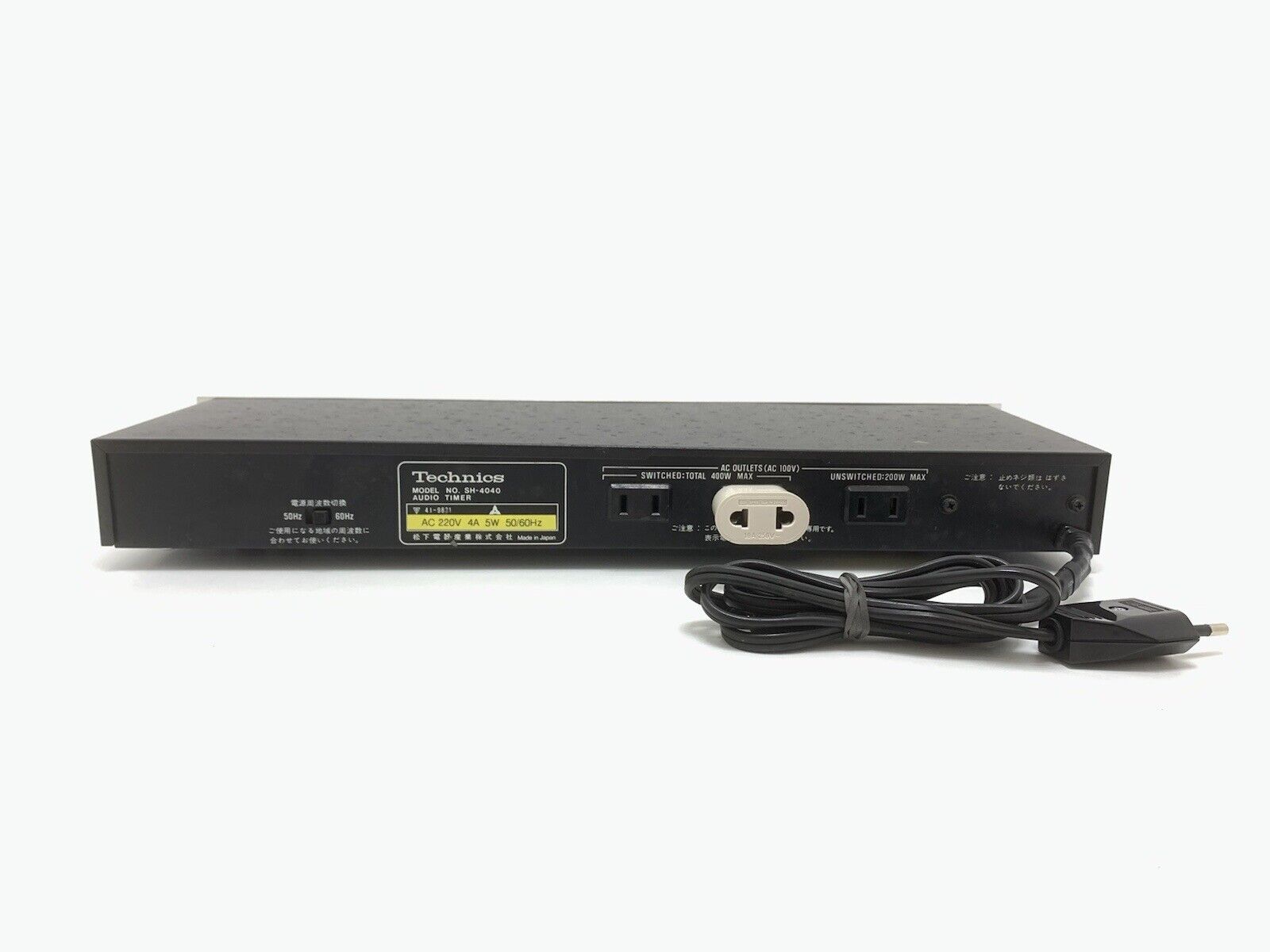 TECHNICS SH-4040 Audio Digital Timer RARE JAPAN Vintage Refurbished WORK 220Volt