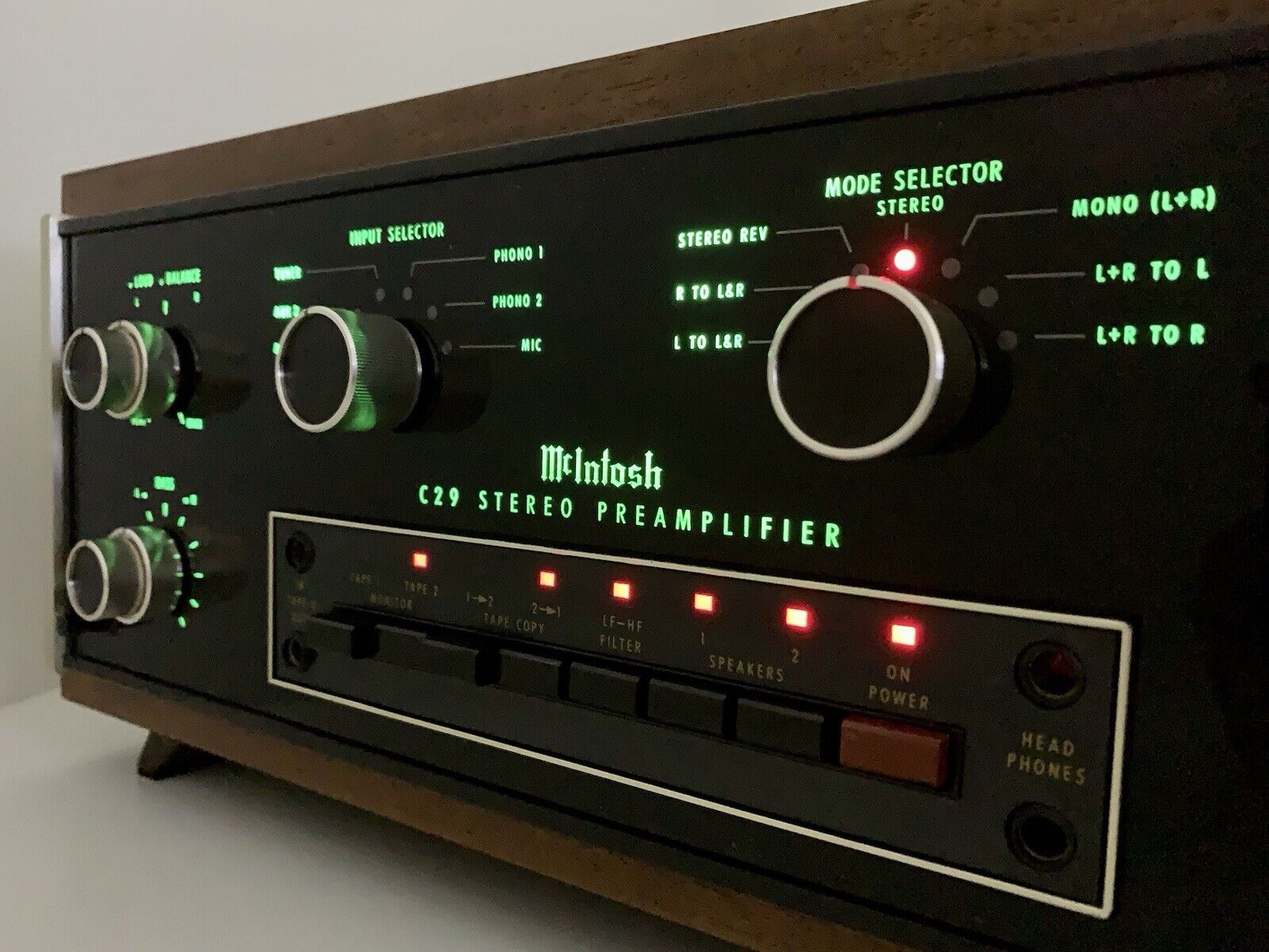 McINTOSH C 29 Stereo Pre Amplifier Vintage 1982 High End WORK Perfect Good Look