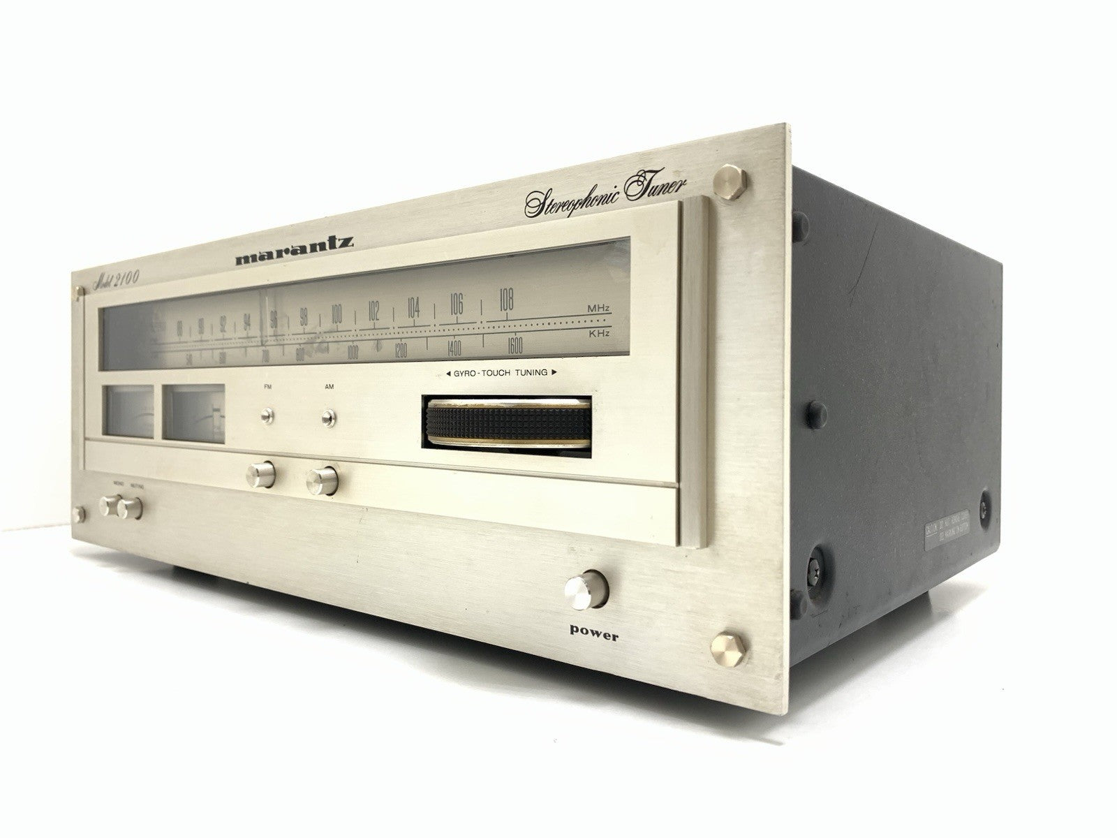 MARANTZ Model 2100 AM/FM Stereo Analog Gyro-Touch Tuner Vintage WORK Good Look