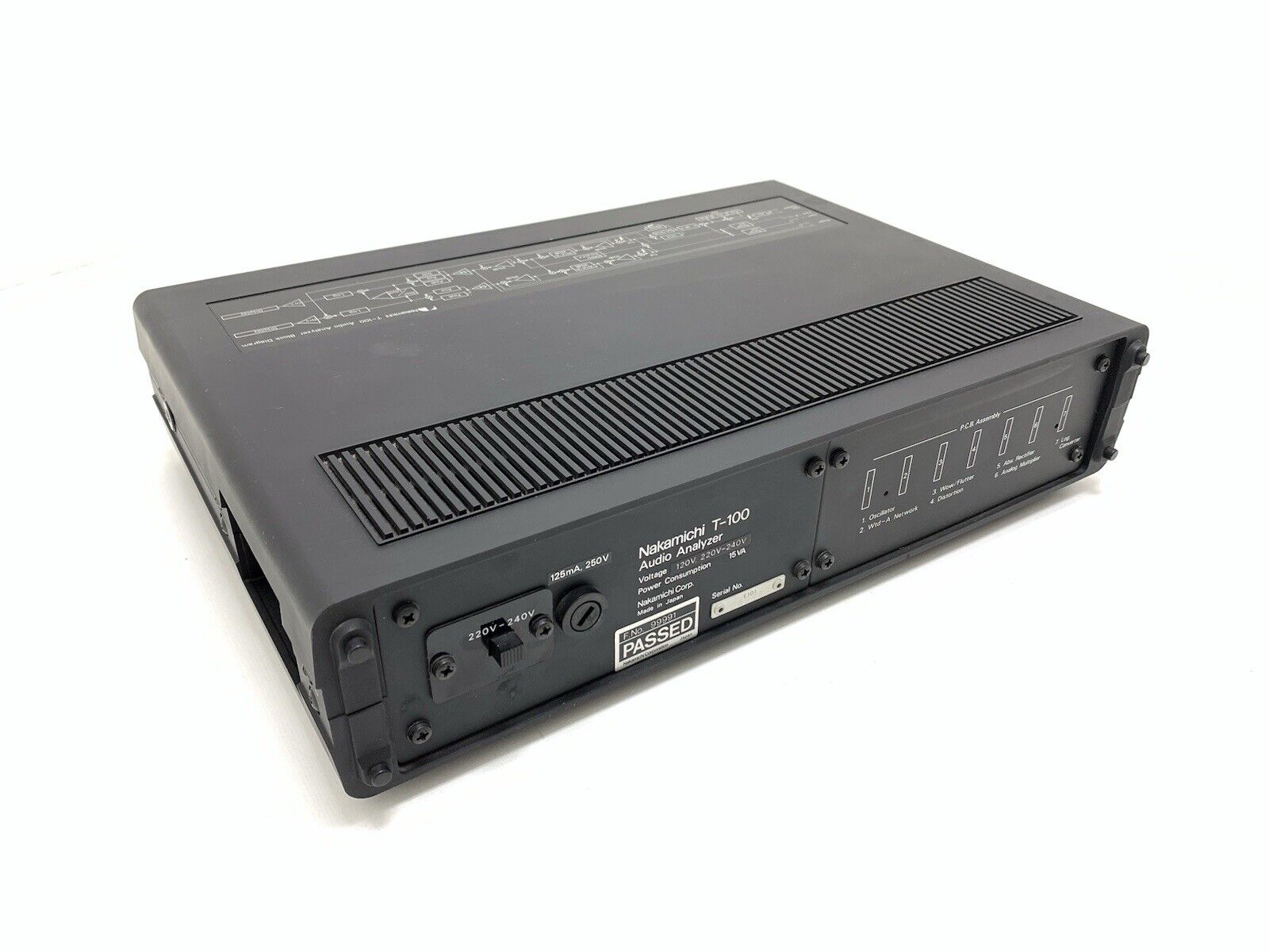 NAKAMICHI T 100 Professional Stereo AUDIO ANALYSER Vintage 1981 WORK Good Look