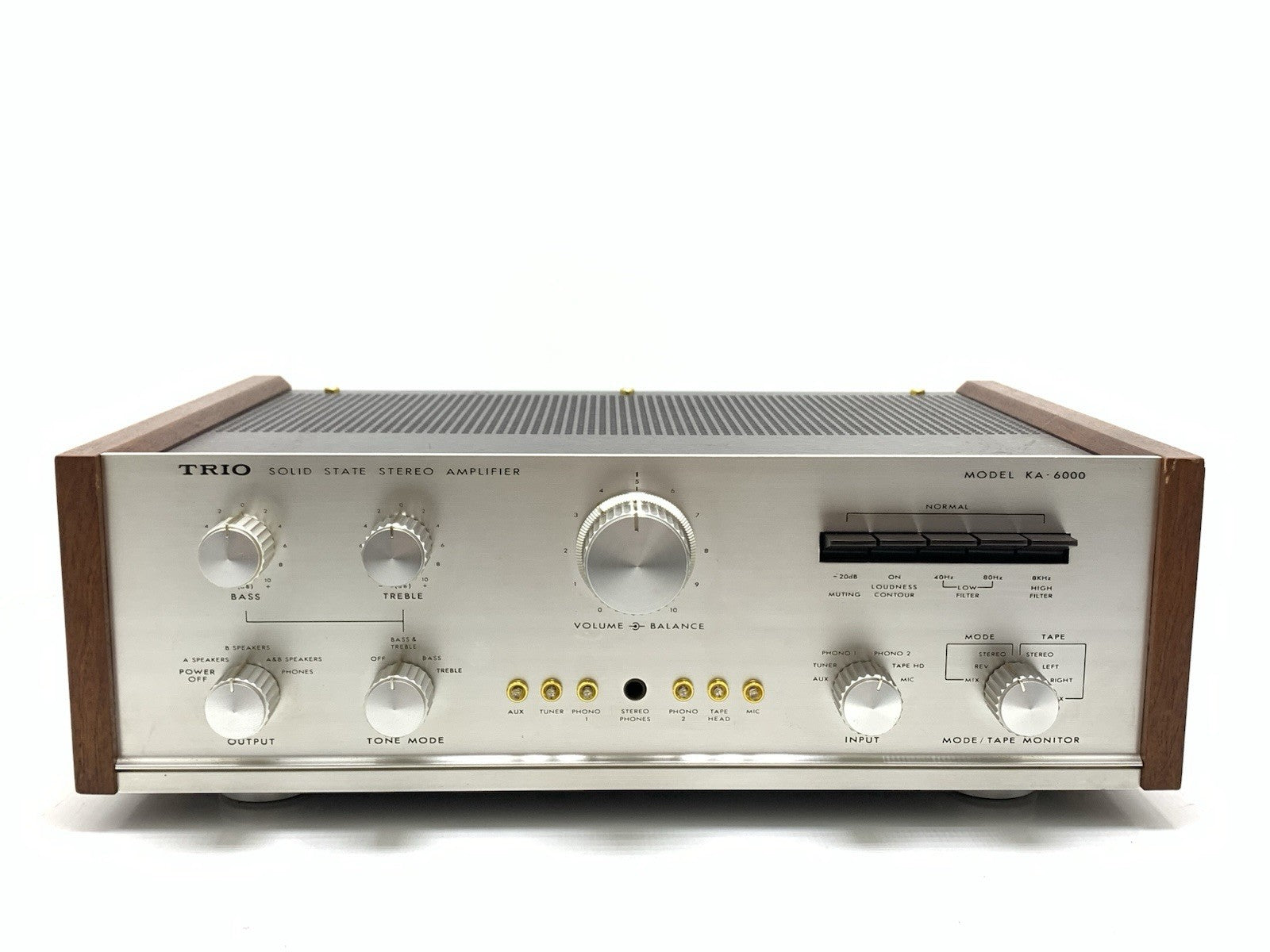 TRIO KENWOOD KA 6000 Legendary  Amplifier 45+45W RMS Vintage 1968 WORK Good Look