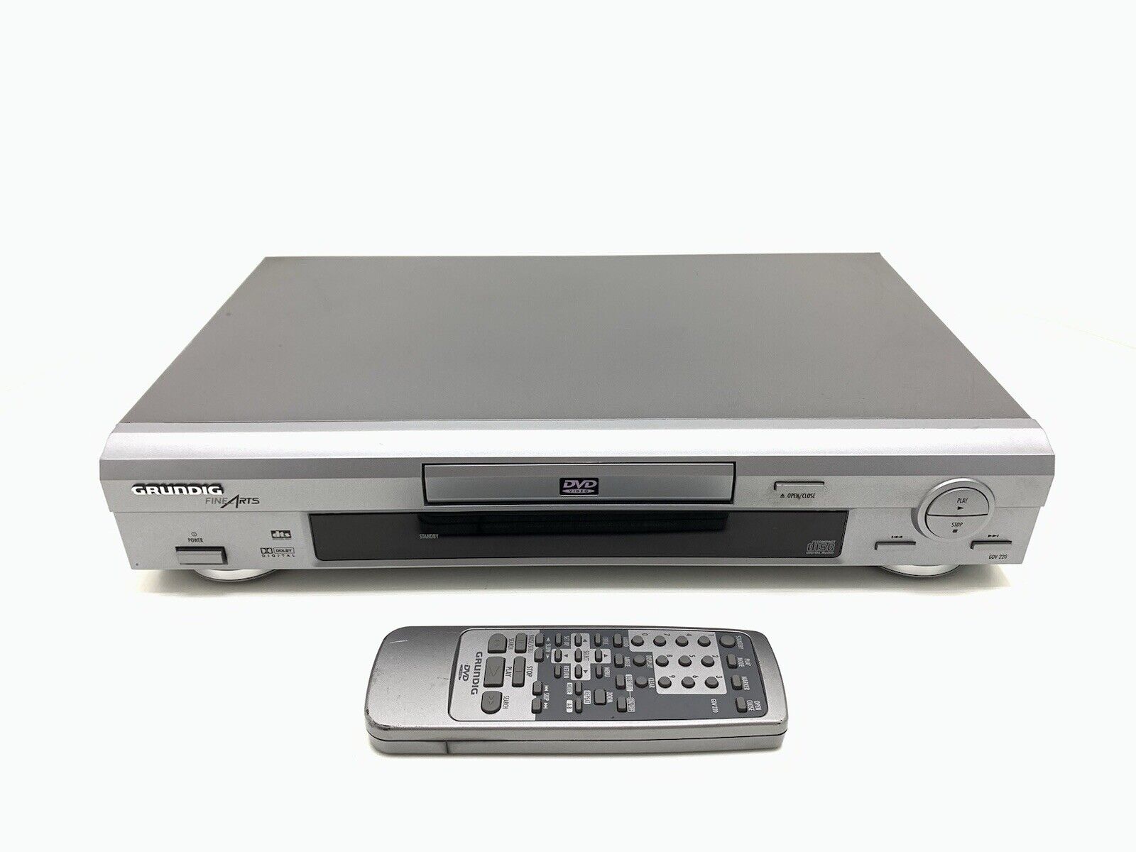 GRUNDIG GDV 220 DVD CD/CD-RW/Video CD/MP3 MULTI REGION Vintage Remote Good Look