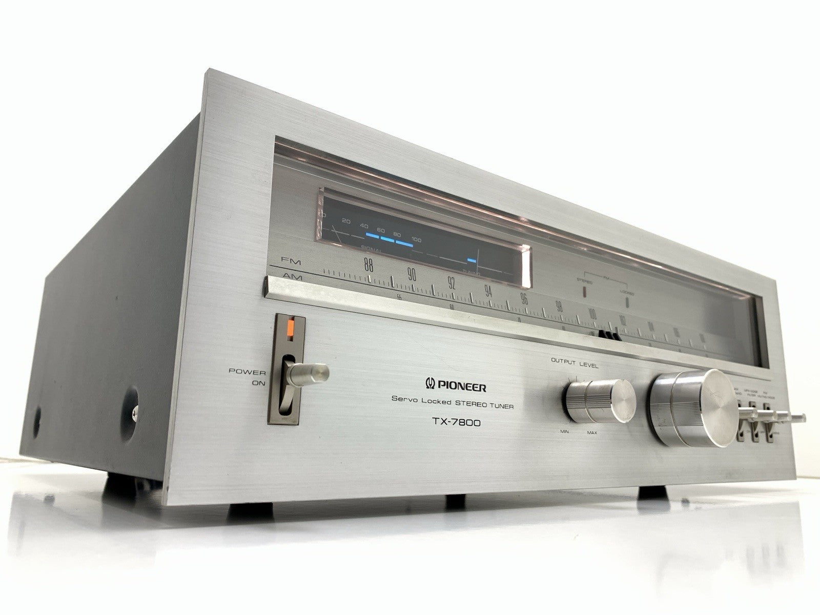 PIONEER TX 7800 AM/FM Stereo Analogue Tuner Vintage 1979 Blue Line WORK GoodLook