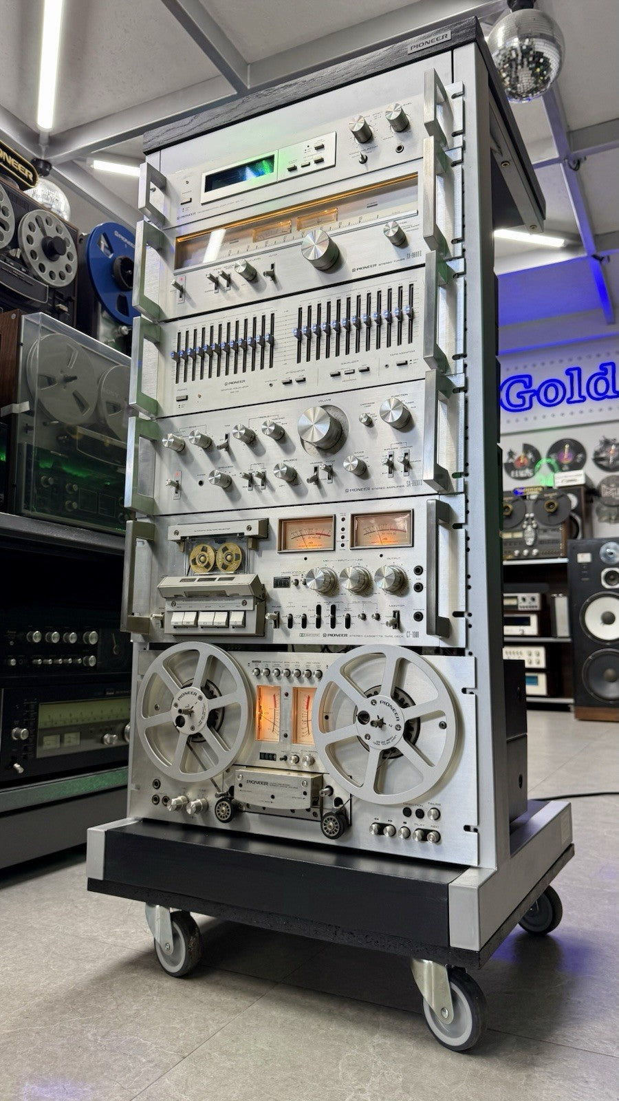 PIONEER Hi End System Rack JA R2S SR 70 TX 8800II SG 70 SA 8800II CT 1000 RT 707