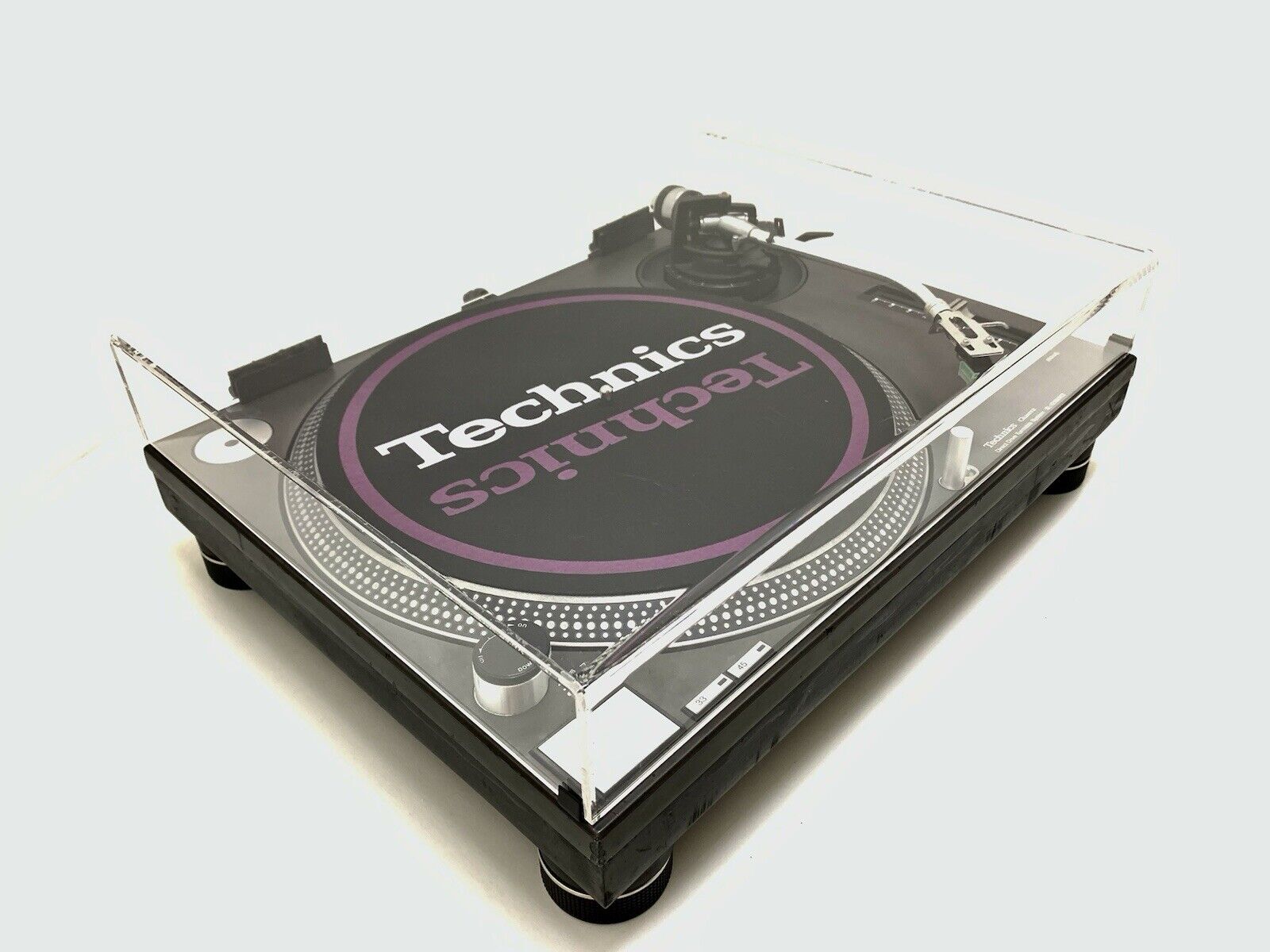 TECHNICS SL 1210 MK2 Blue LINE LED Direct Drive Turntable Vintage WORK Good Look