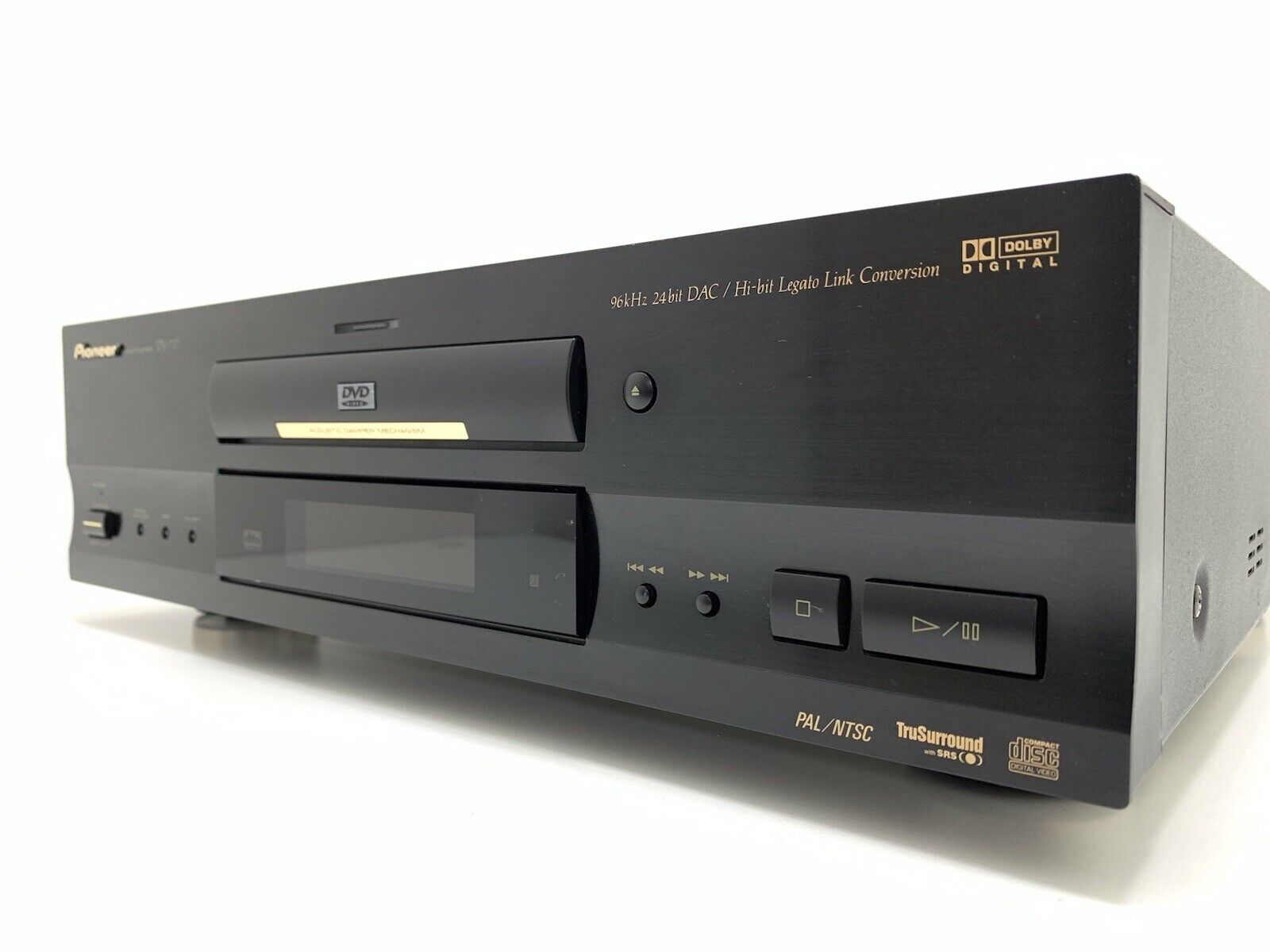 PIONEER DV 717 DVD CD Compact Disc with Remote Original PAL NTSC WORK Good Look