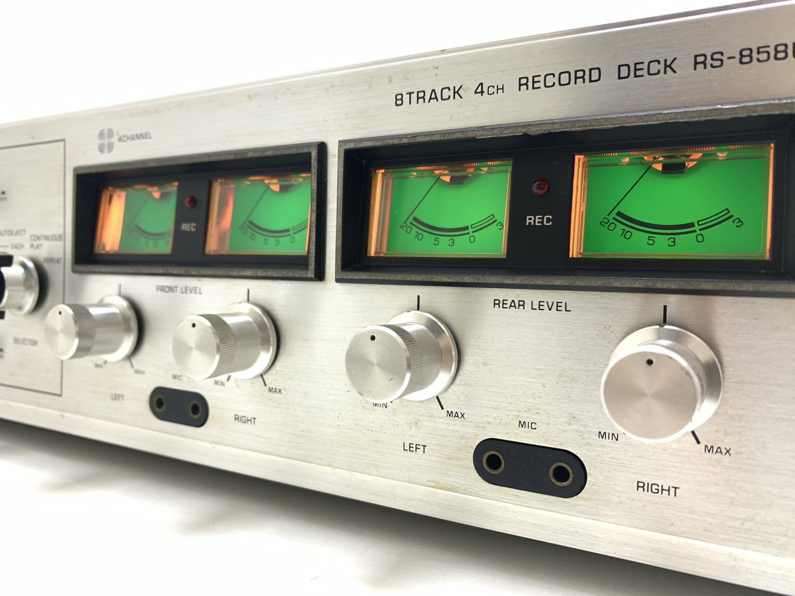 NATIONAL PANASONIC RS 858U 4Channel Quadraphonic 8 Track Recorder WORK Good Look