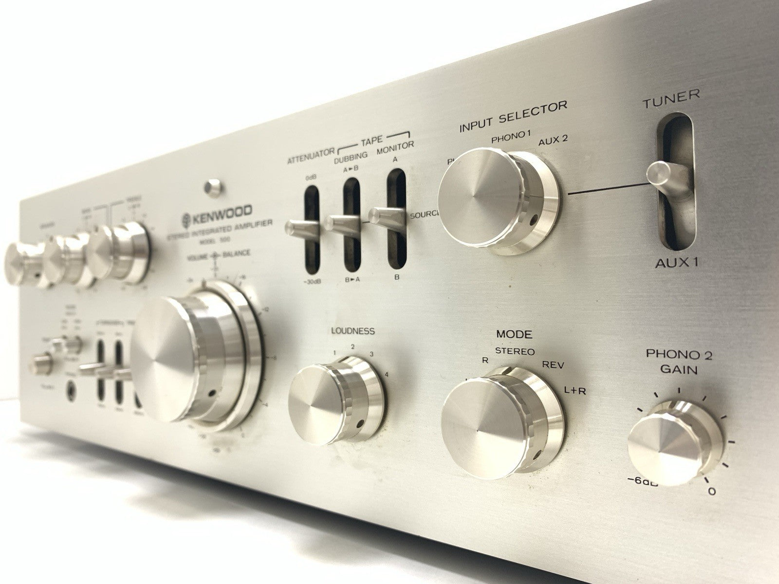 KENWOOD Model 500 SUPREME Integrated Amplifier 2X 100WRMS Vintage 1975 Good Look