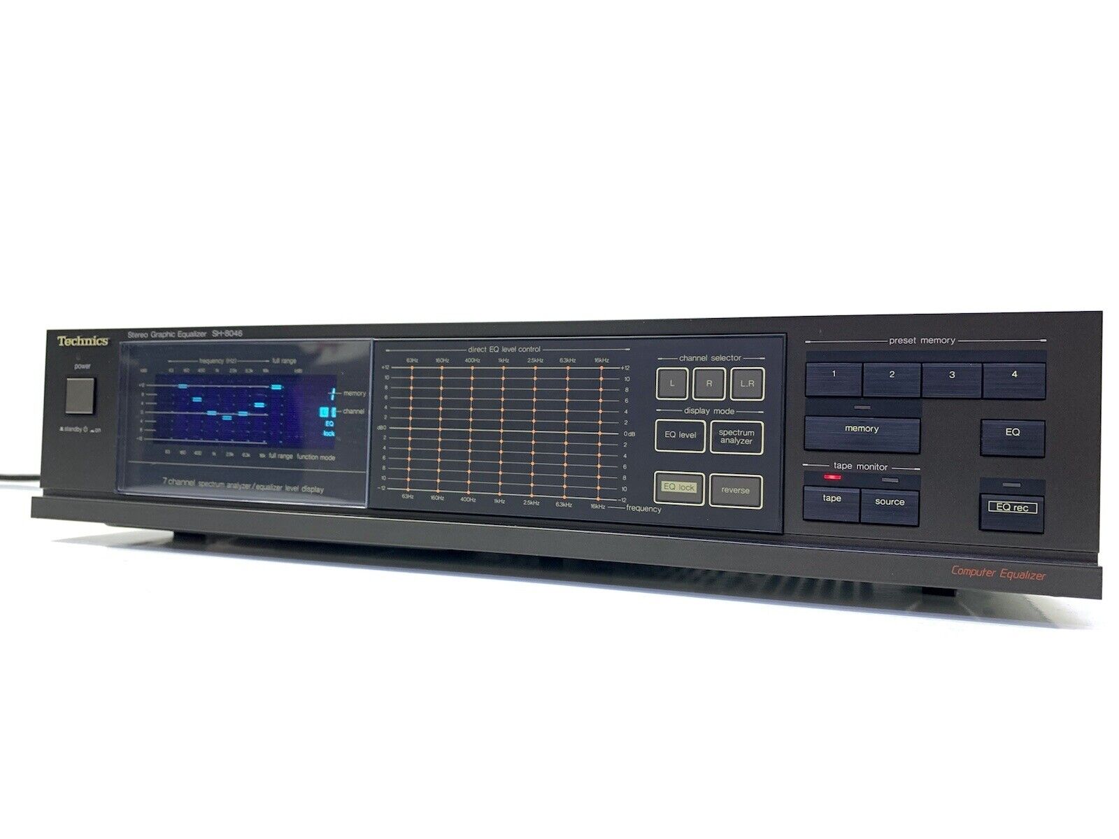 TECHNICS SH-8046 Stereo Graphic Equalizer Spectrum Analyzer Vintage 1986 GodLook