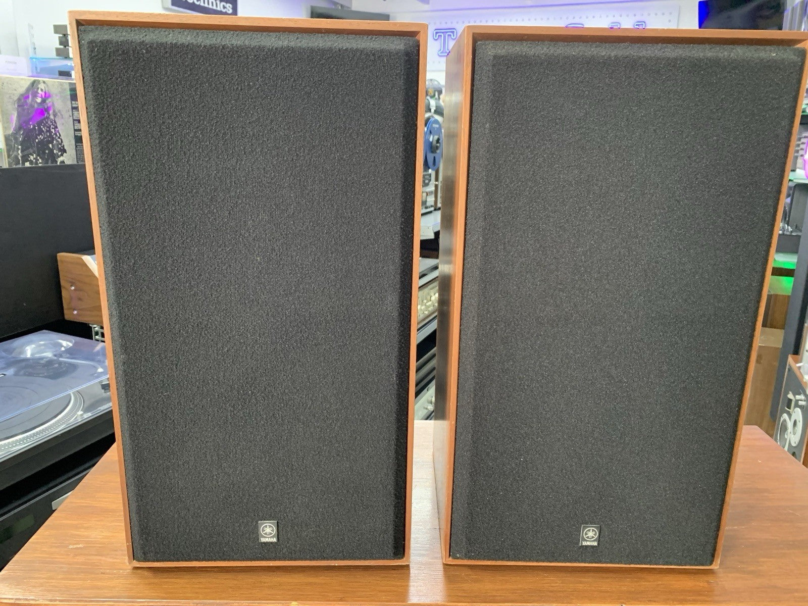 YAMAHA NS 650 Original 3 Way Japan Monitor Vintage 1970 Speakers Work Good Look