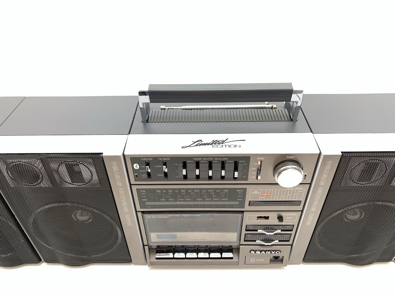 SANYO C 15 Exclusive BIG BOOMBOX STEREO Radio Cassette BLUETOOTH Work Good Look