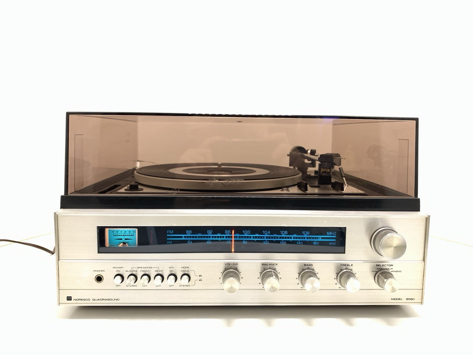 NORESCO QUADRASOUND System Model 8560 Receiver+Turntable DUAL 1225 WORK GoodLook