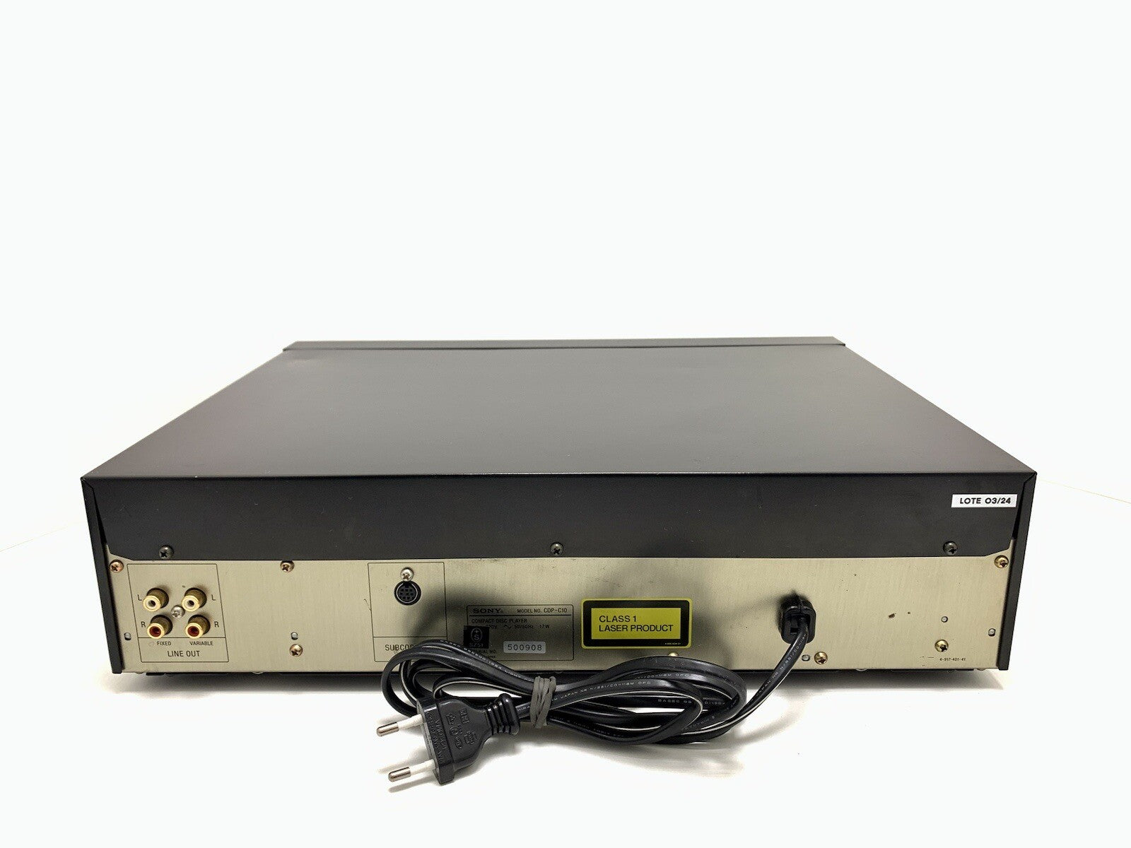 Sony Cdp C10 Compact Disc 10 CD Changer + Remote Vintage 1986 Work Good Look