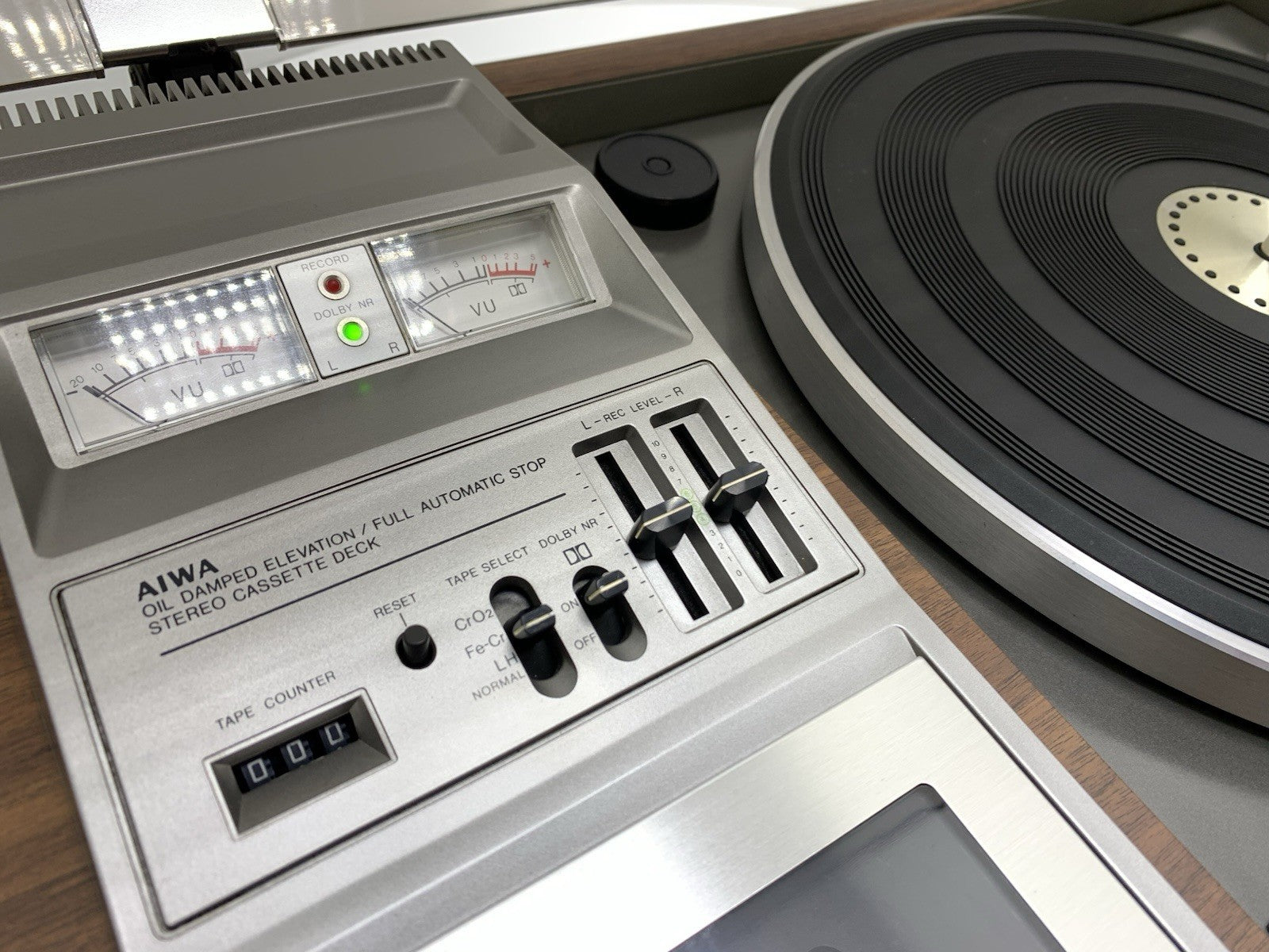 AIWA AF-5050 Turntable Cassette Radio Music Centre Japan Vintage 1977 Hi-Fi Good