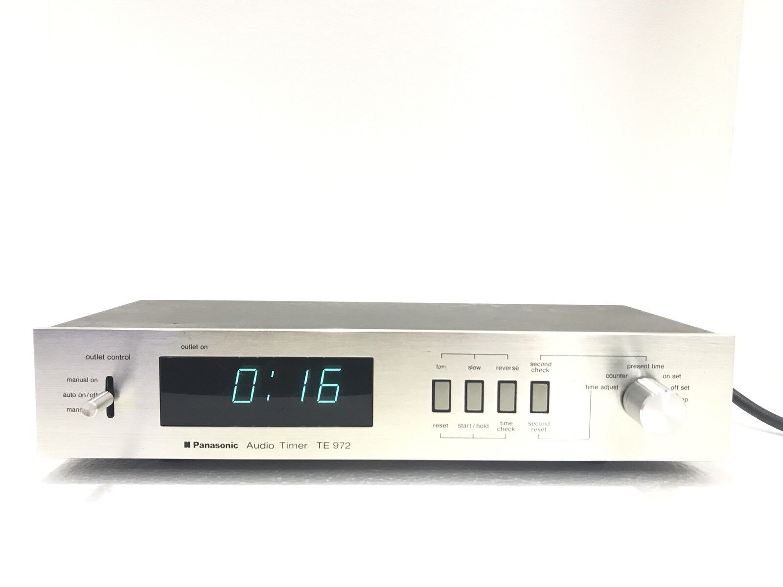PANASONIC TE 972 Audio Digital Timer Blue Display Vintage Refurbished Like New