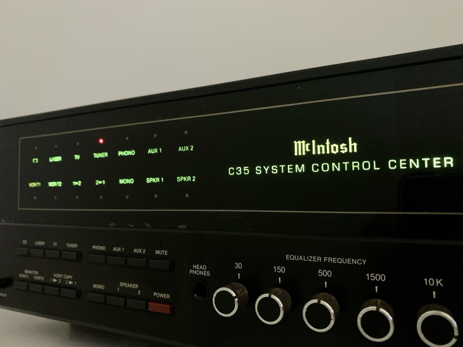 McINTOSH C 35 System Control Center Stereo Pre Amplifier Vintage WORK Good Look