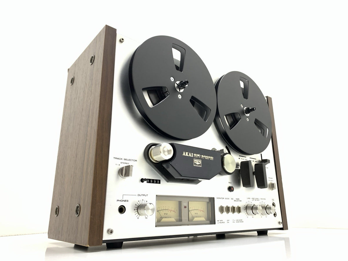 AKAI GX 4000D Reel to Reel Stereo 3Head 4 Track Tape Vintage 1976 WORK Good Look