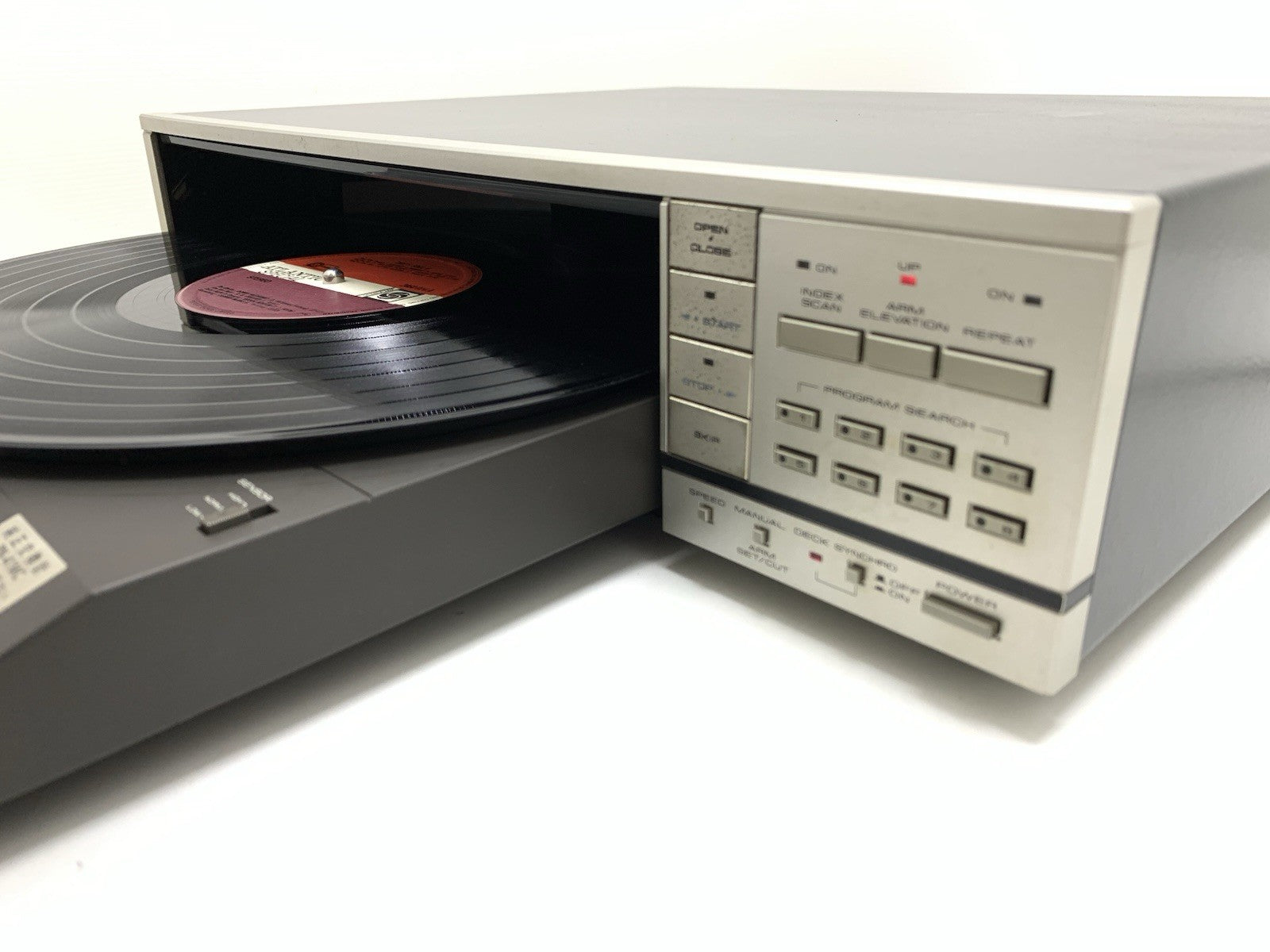 Pioneer PL-88FS Front Loading Direct Drive Turntable Serviced Vintage Good Look