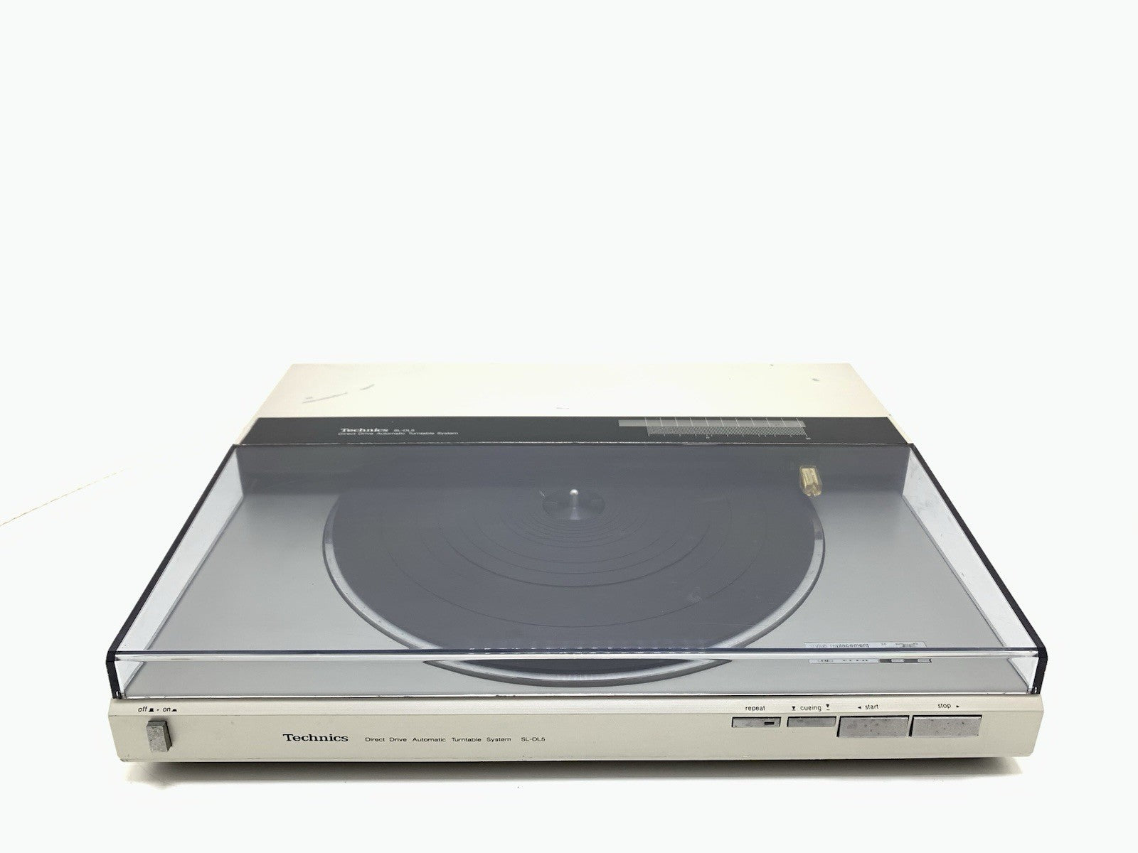 TECHNICS SL DL5 Direct Drive Linear Track Turntable  Vintage 1983 Work Good Look