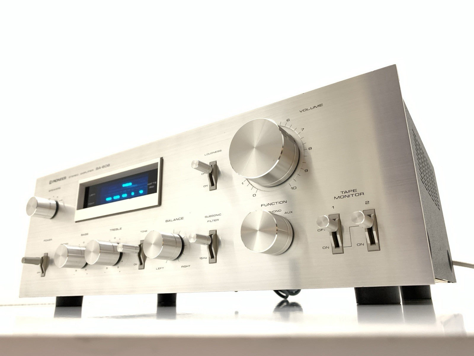 PIONEER SA 608 Stereo HiFi Amplifier 45+45 Watts RMS Vintage 1979 WORK GOOD LOOK