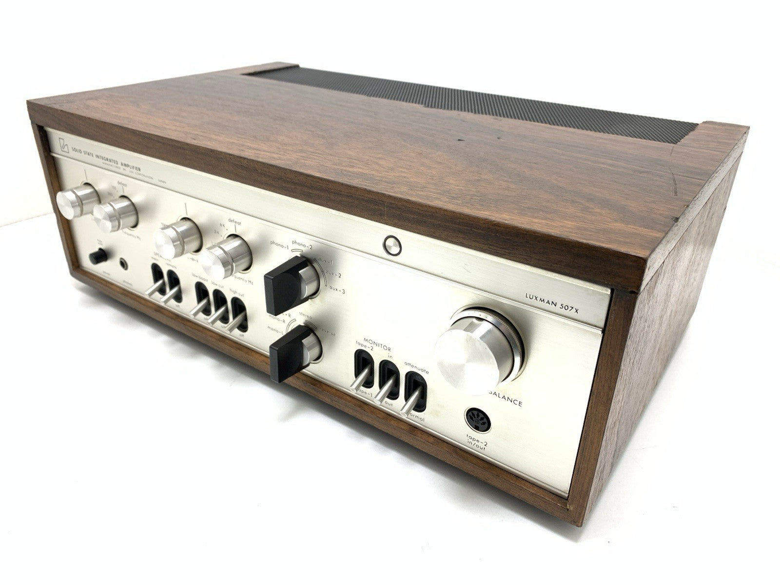 LUXMAN SQ 507X Integrated Stereo Amplifier 2X 50W RMS Vintage 1970 Work GoodLook