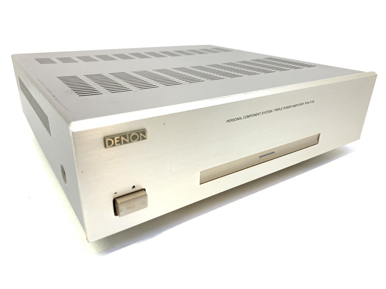 DENON POA-F100 3 Channel Power Amplifier 3 X 20 Watts RMS Vintage 2000 GOOD LOOK