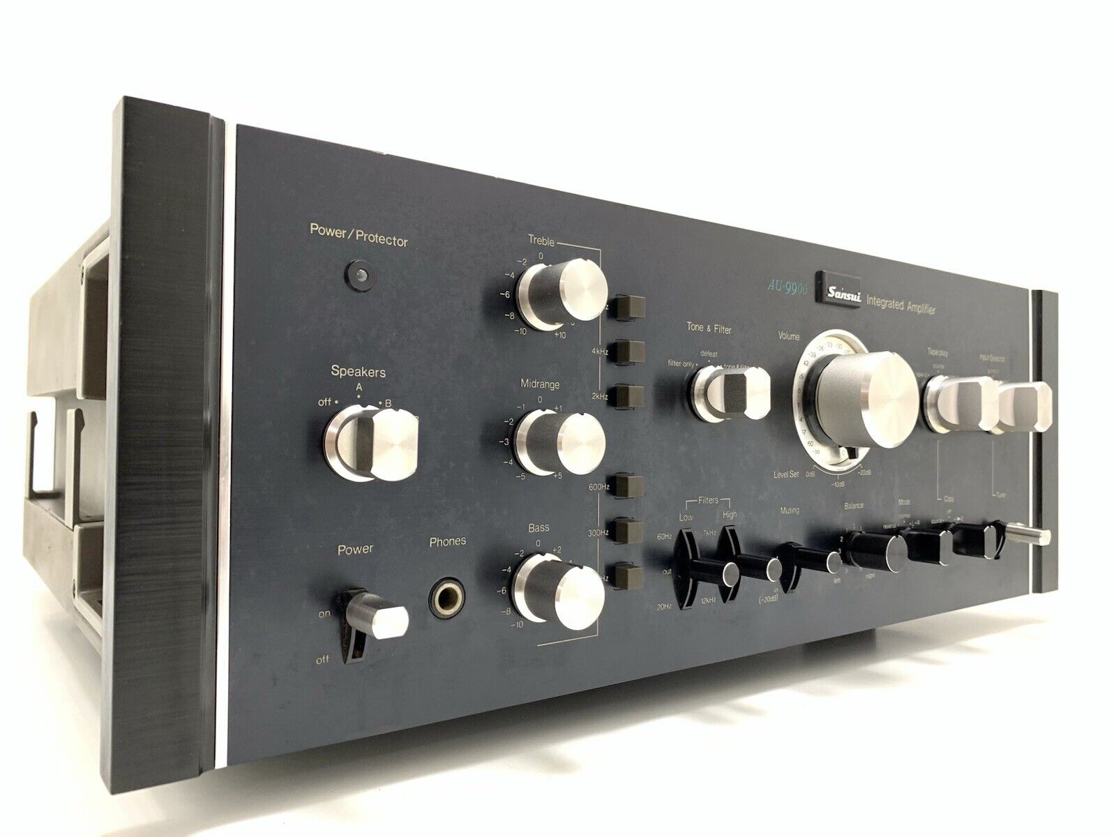 SANSUI AU-9900 Stereo Amplifier 80+80 Watts RMS + Original BOX Vintage GOOD LOOK