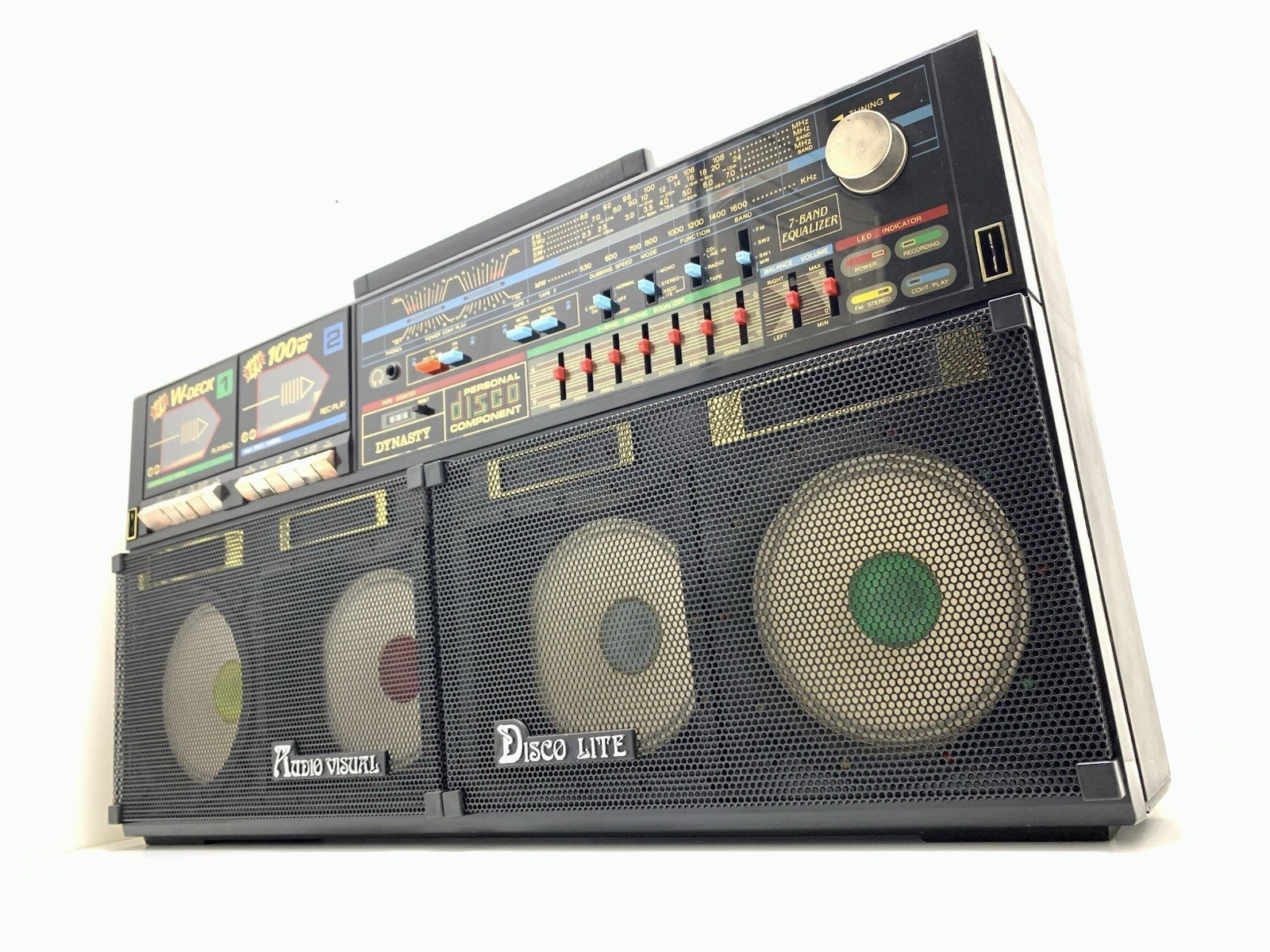 DYNASTY ES555 BOOMBOX Ghettoblaster MADONNA Radio Cassette Stereo WORK Good Look
