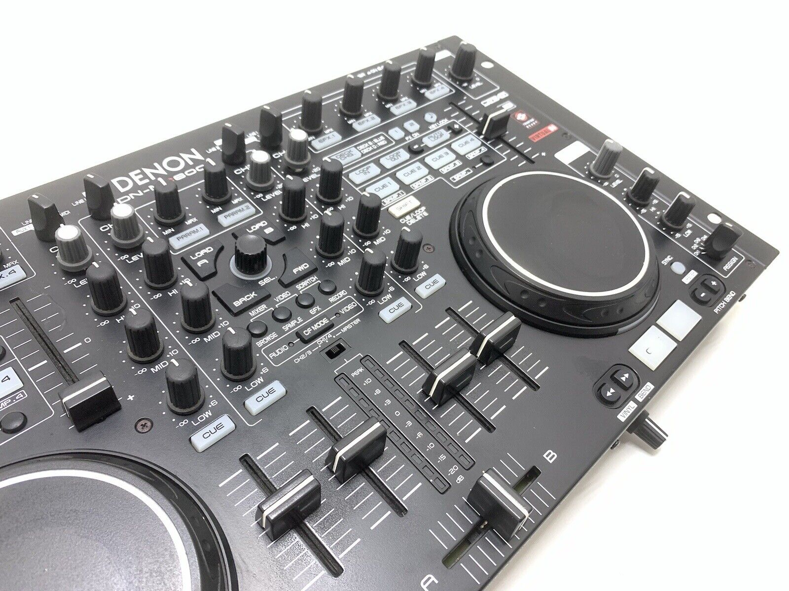 DENON DN-MC6000 MIXER 4 Deck DJ Controller USB WORK with Original CASE Good Look