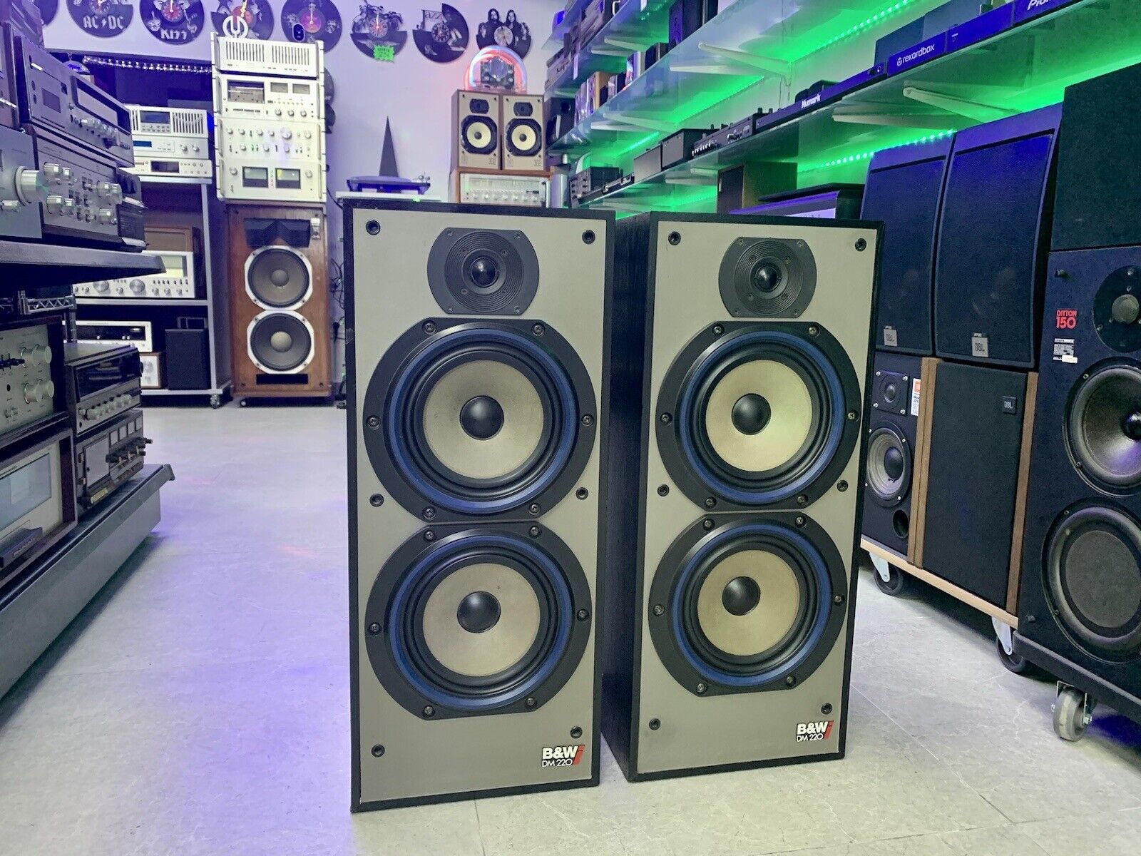 BOWERS & WILKINS B&W DM-220 Speaker 3 Way 100 Watts RMS High End WORK Good Look