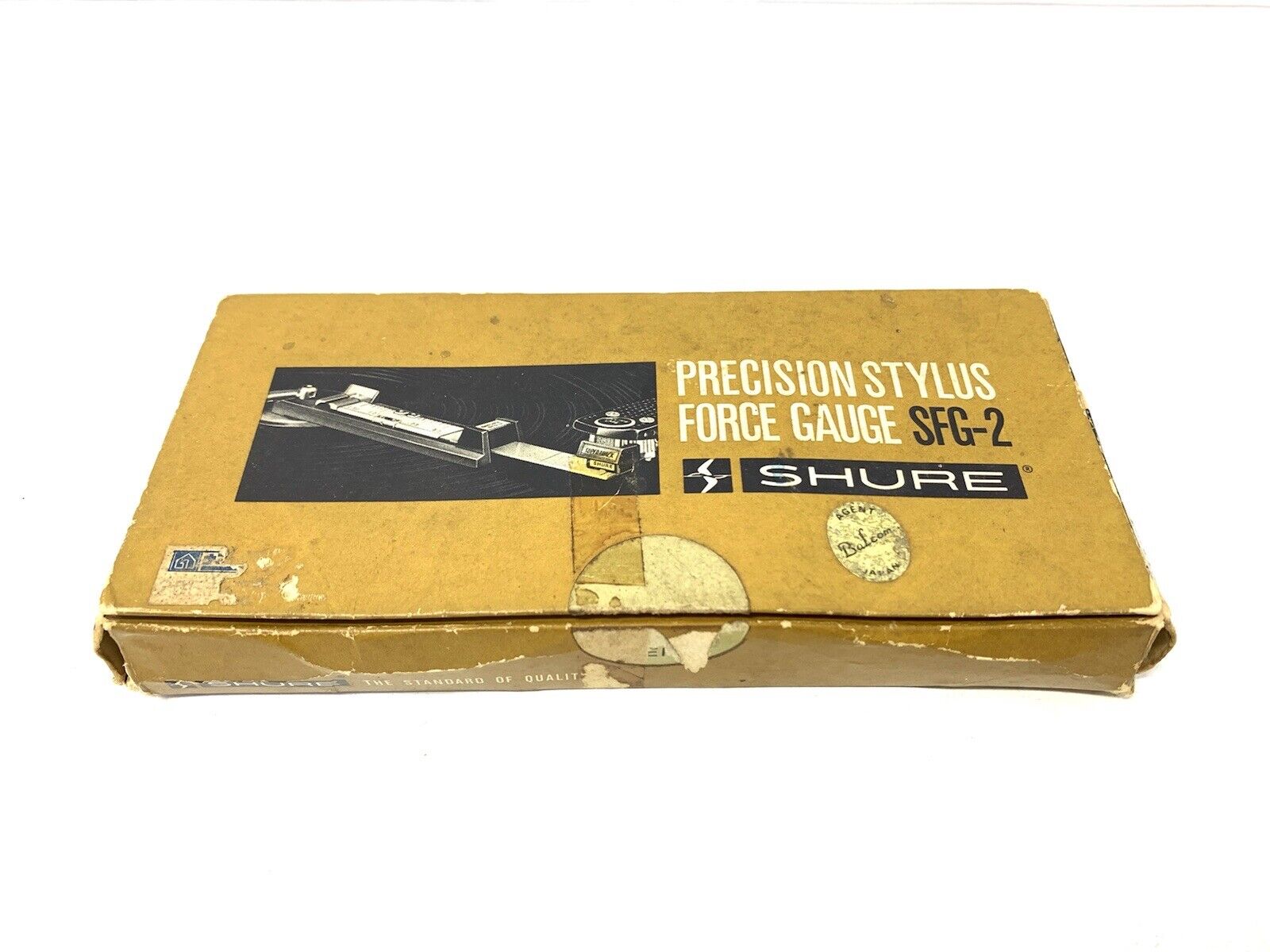 SHURE MODEL SFG-2 PRECISION STYLUS FORCE GAUGE Original BOX Vintage Good Look