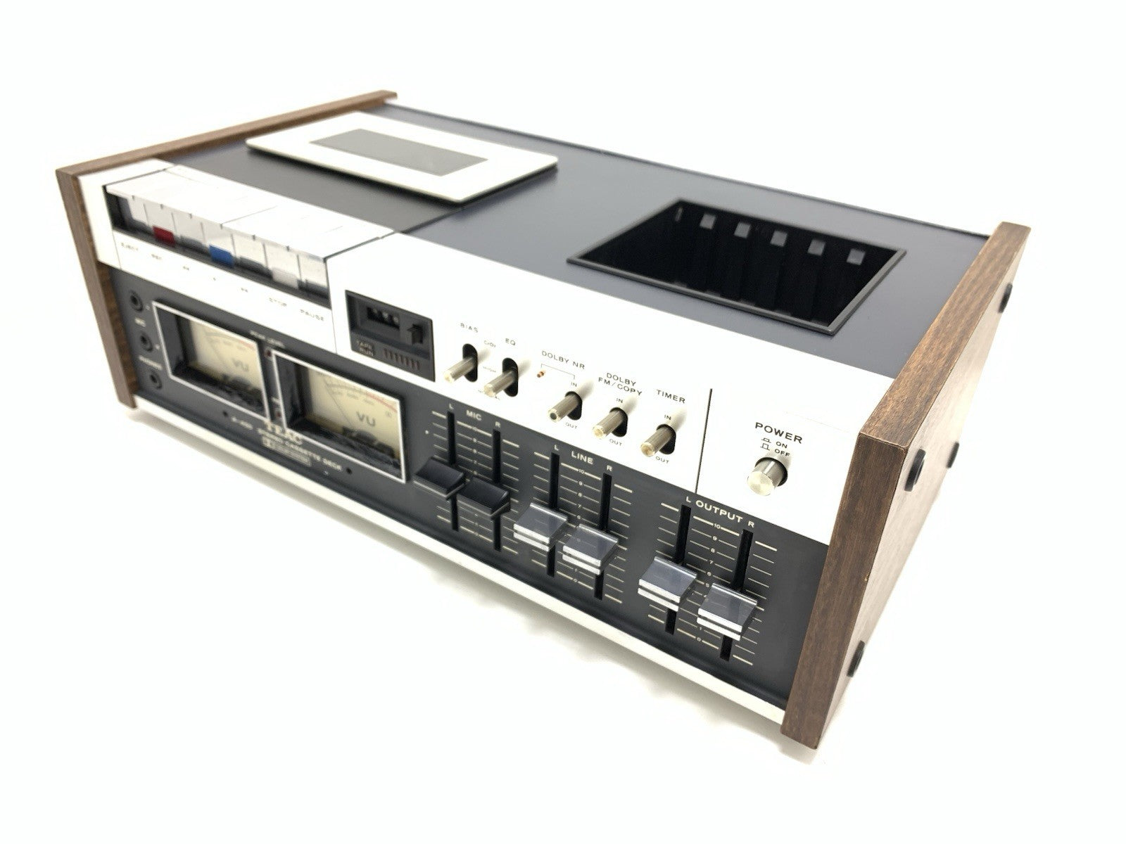 TEAC A 450 Stereo Cassette Tape Deck 2 Head Vintage 1974 Working Good Look