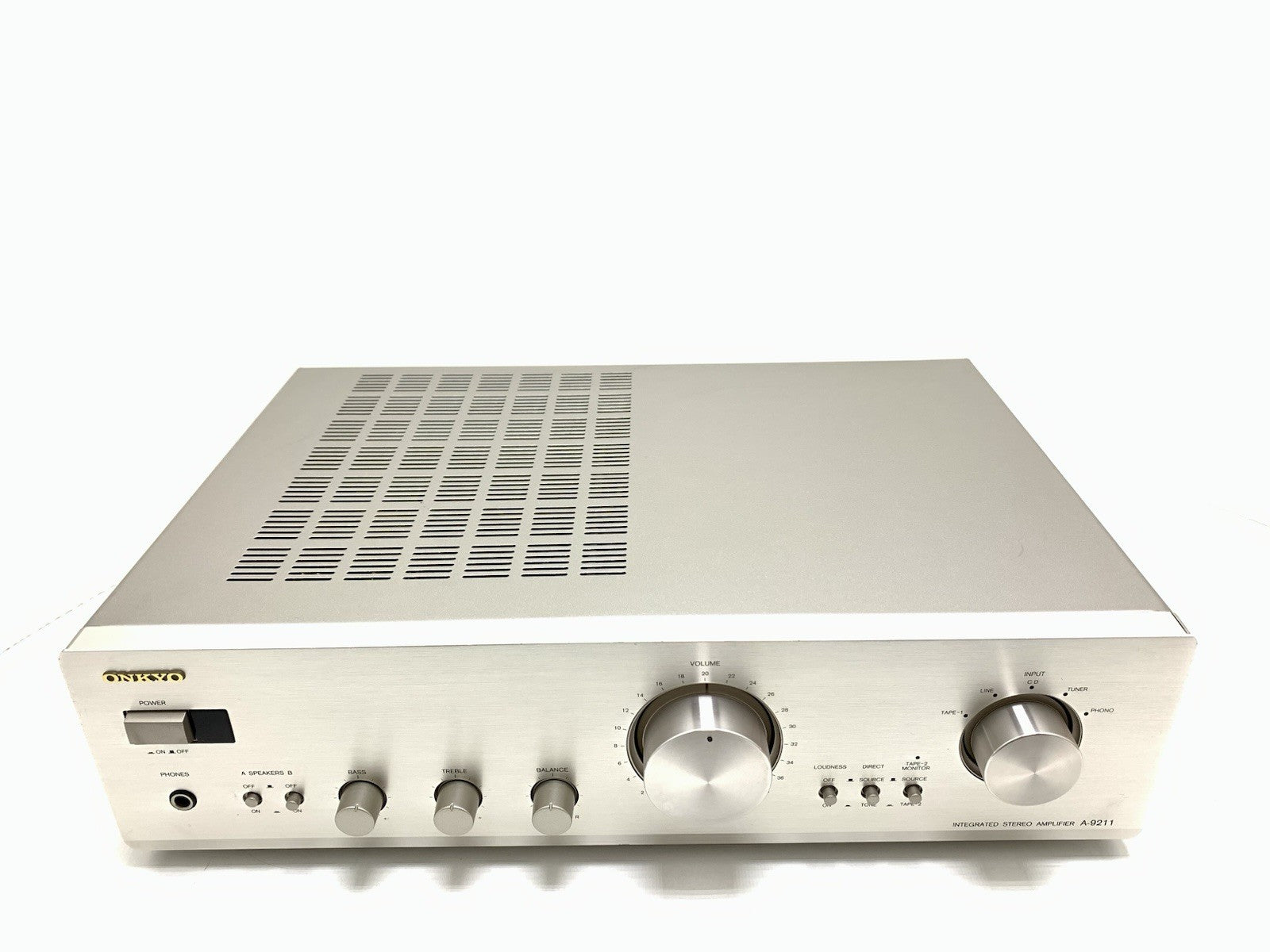 ONKYO A 9211 Stereo Integrated  Amplifier 40+40W RMS Vintage 1997 WORK Good Look