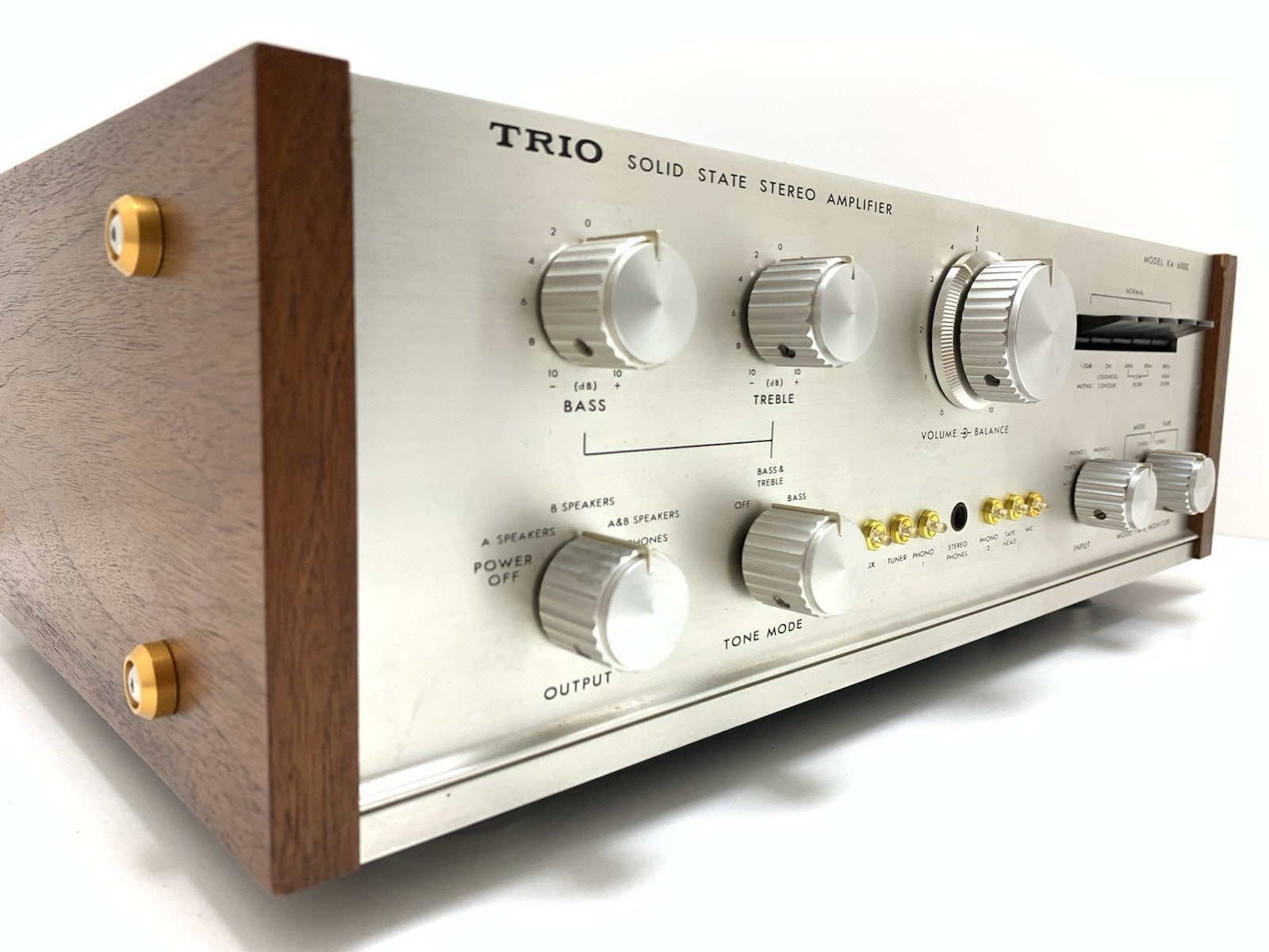 TRIO KENWOOD KA 6000 Legendary  Amplifier 45+45W RMS Vintage 1968 WORK Good Look