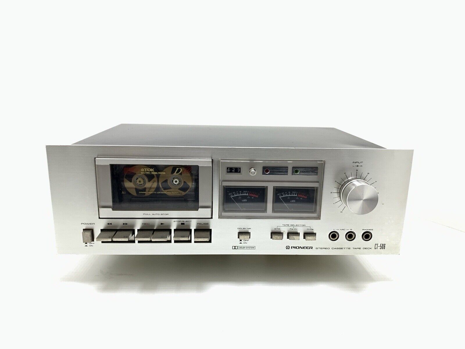 PIONEER CT-506 Stereo Cassette Tape Deck 2 Head Vintage 1978 WORK Good Look