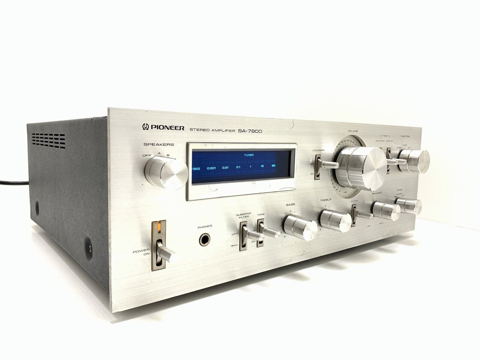 PIONEER SA-7800 Stereo Amplifier 65 + 65W RMS Blue Line Vintage 1979 Good Look