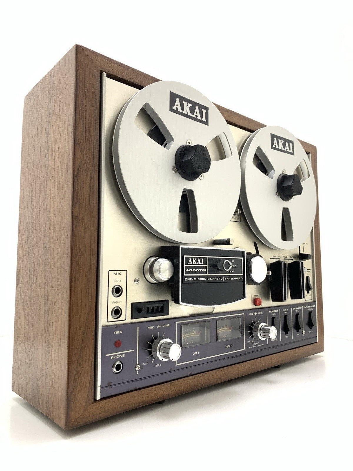 AKAI 4000 DS Reel to Reel Stereo 3 Head 4 Track Tape Vintage 1973 WORK Good Look