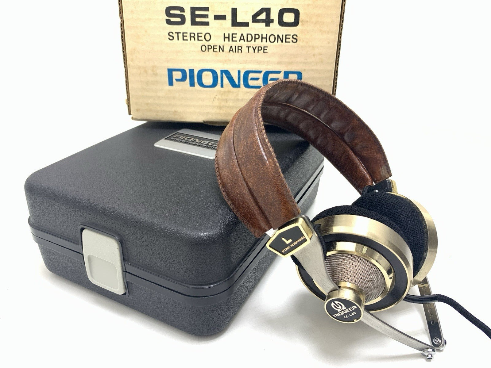 PIONEER SE-L40 Rare Headphones Original Box Vintage 1972 Good Look Work Perfect