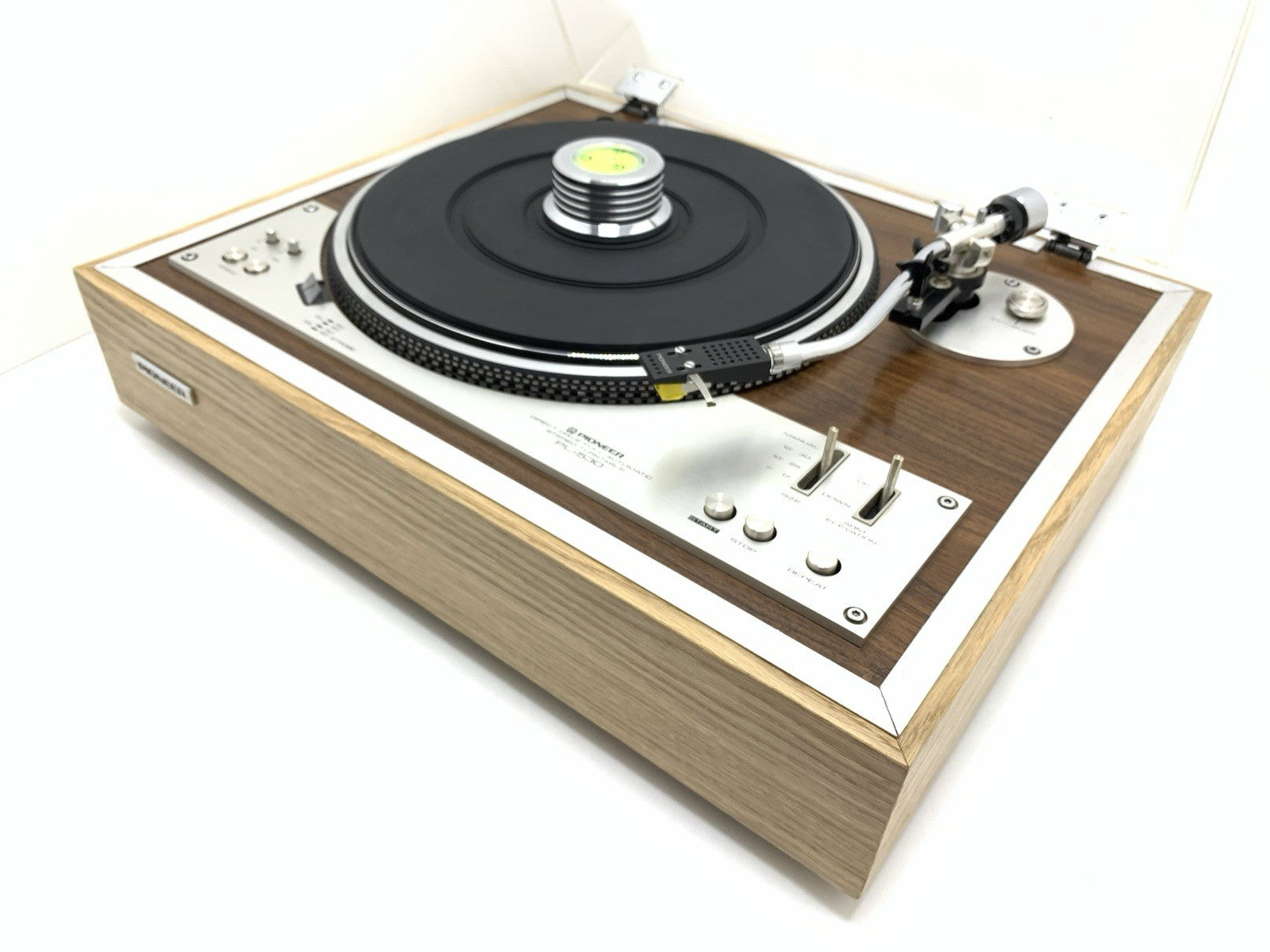 PIONEER PL 530 Turntable Direct Drive Full Automatic Vintage 1976 WORK Good Look